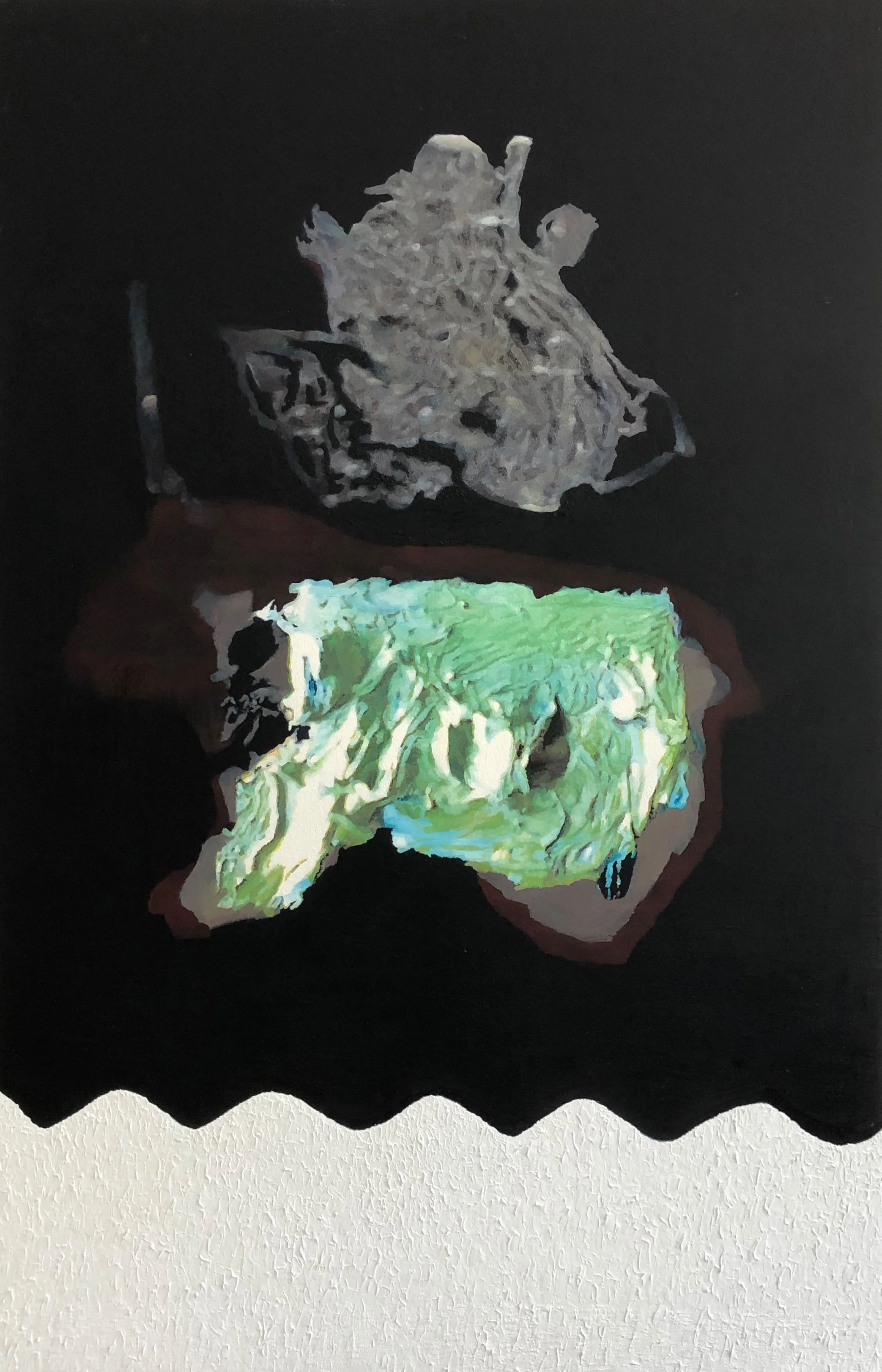 "Zweiklang",  150 x 90 cm, Öl auf Holz, 2013 / 2023