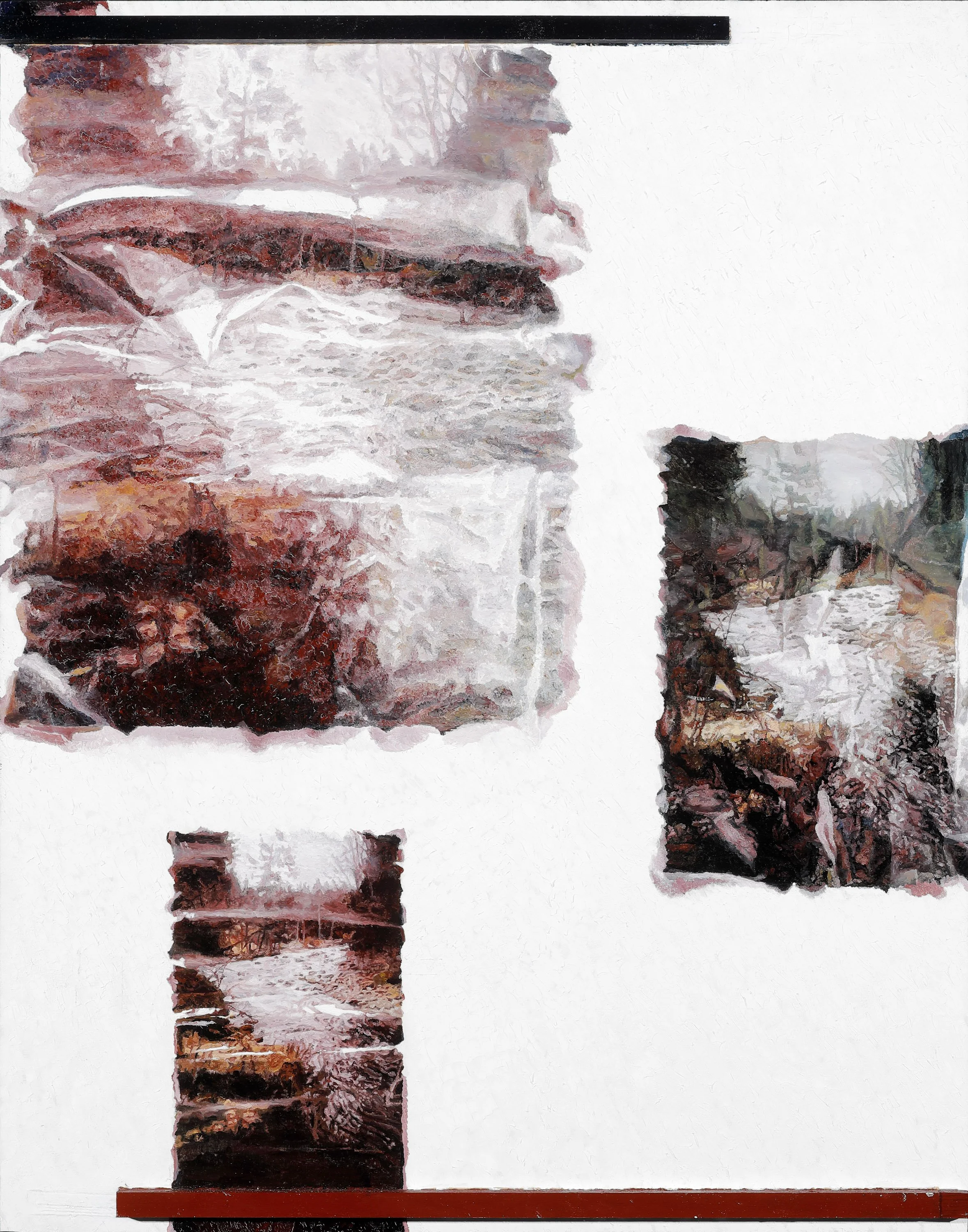 "Kleiner Fluss", 98 x 77 x 3 cm, Öl auf Holz, 2015