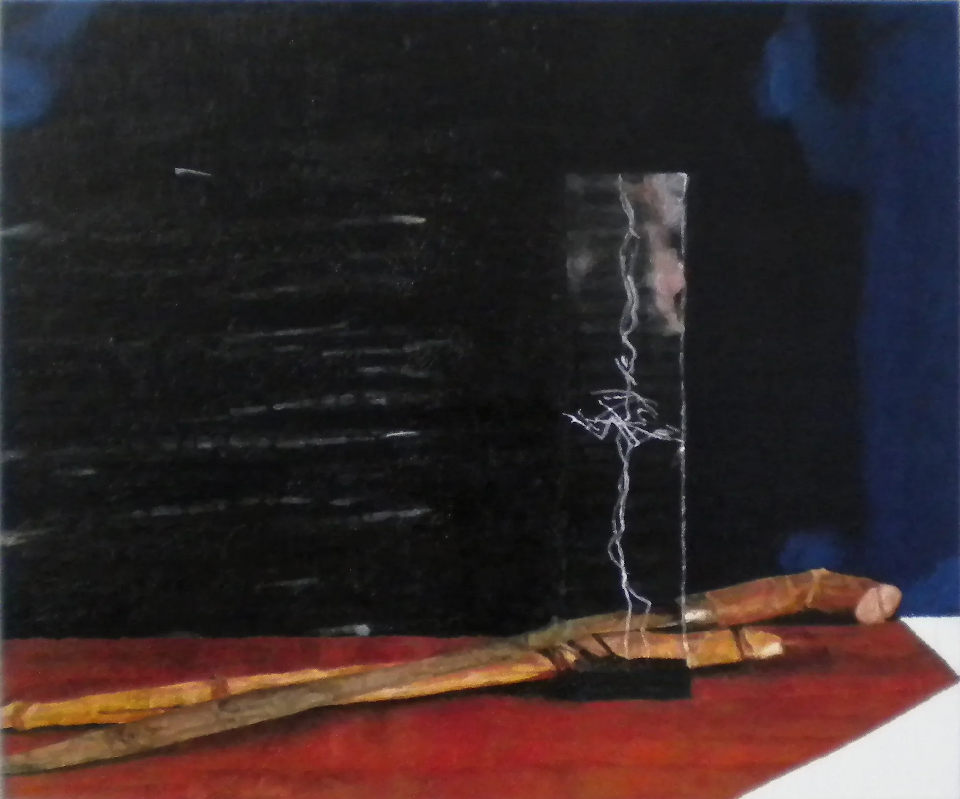 "Machete",  50 x 60 cm, Öl auf Holz, 2017