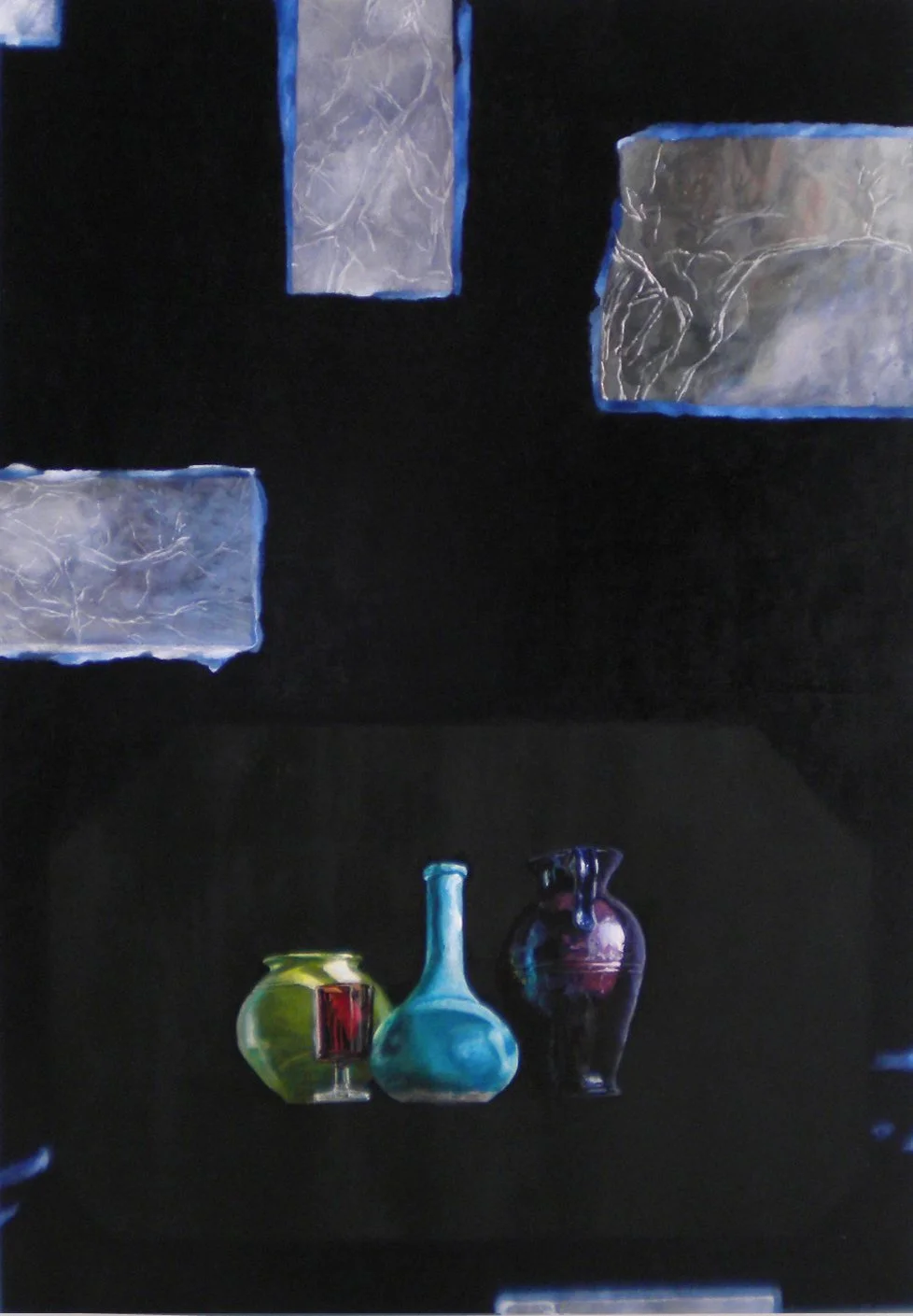 "Geister",  90 x 62 cm, Öl auf Holz, 2009 