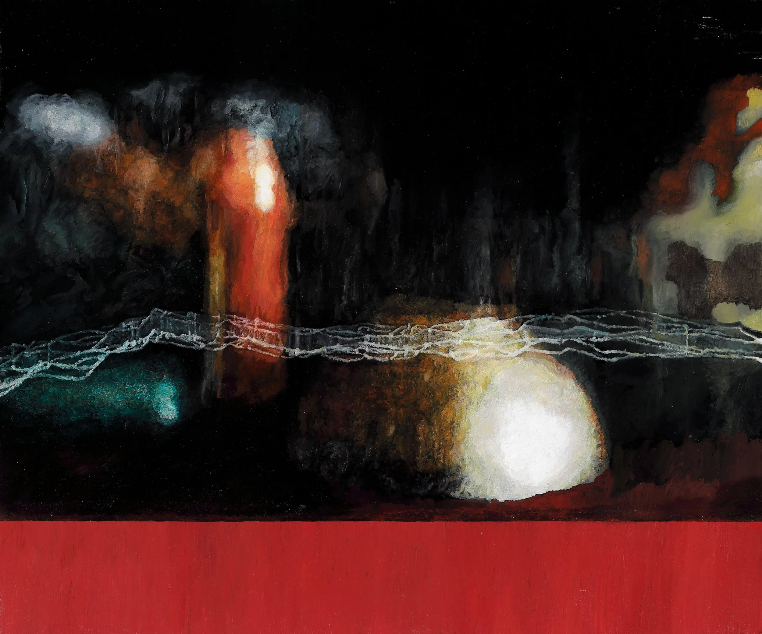 "Leuchtkörper",  50 x 60 cm, Öl auf Holz, 2017