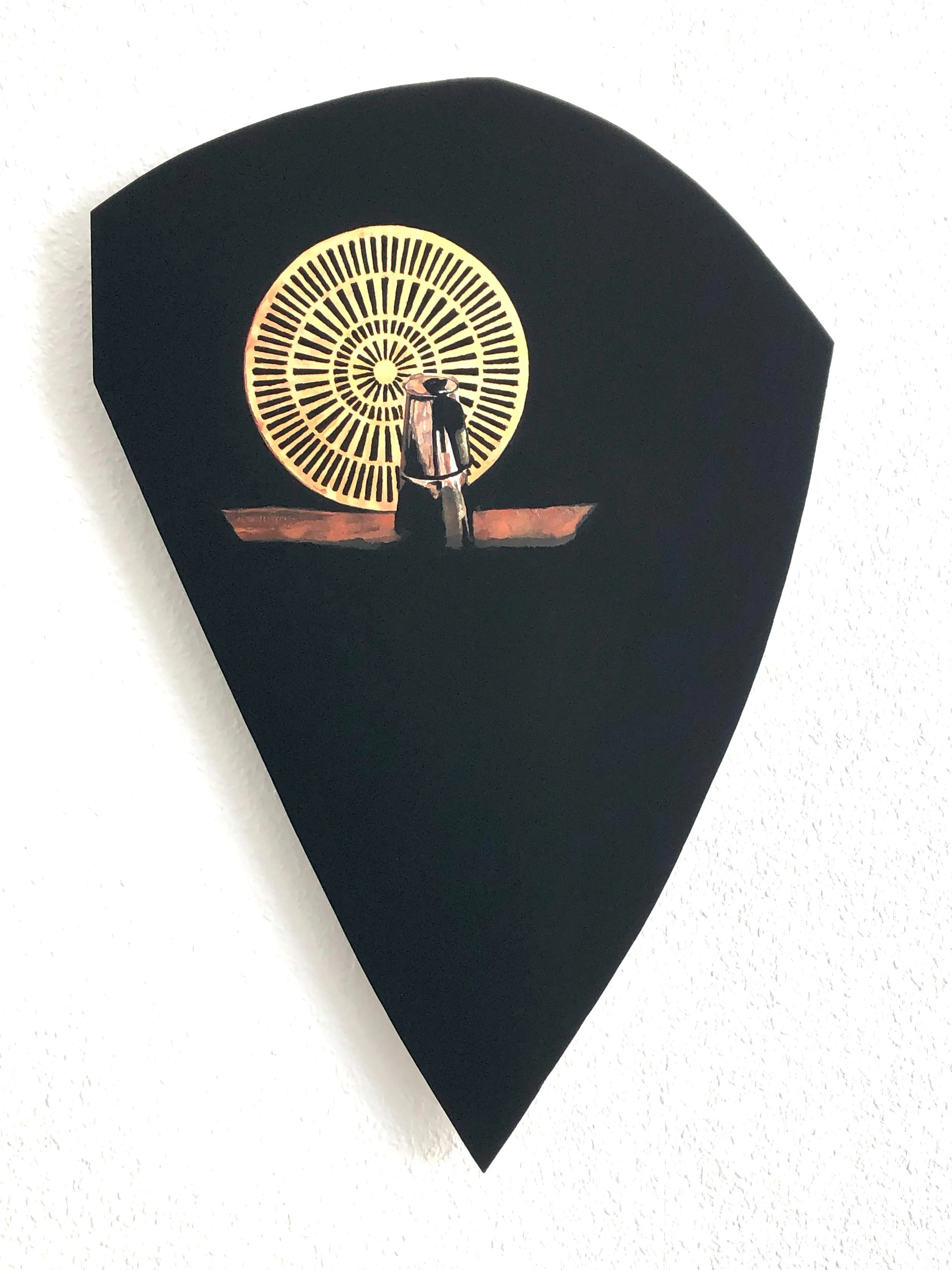 "Kreisel", 70 x 47 cm, Öl und Mineralfarbe auf Holz, 2025
