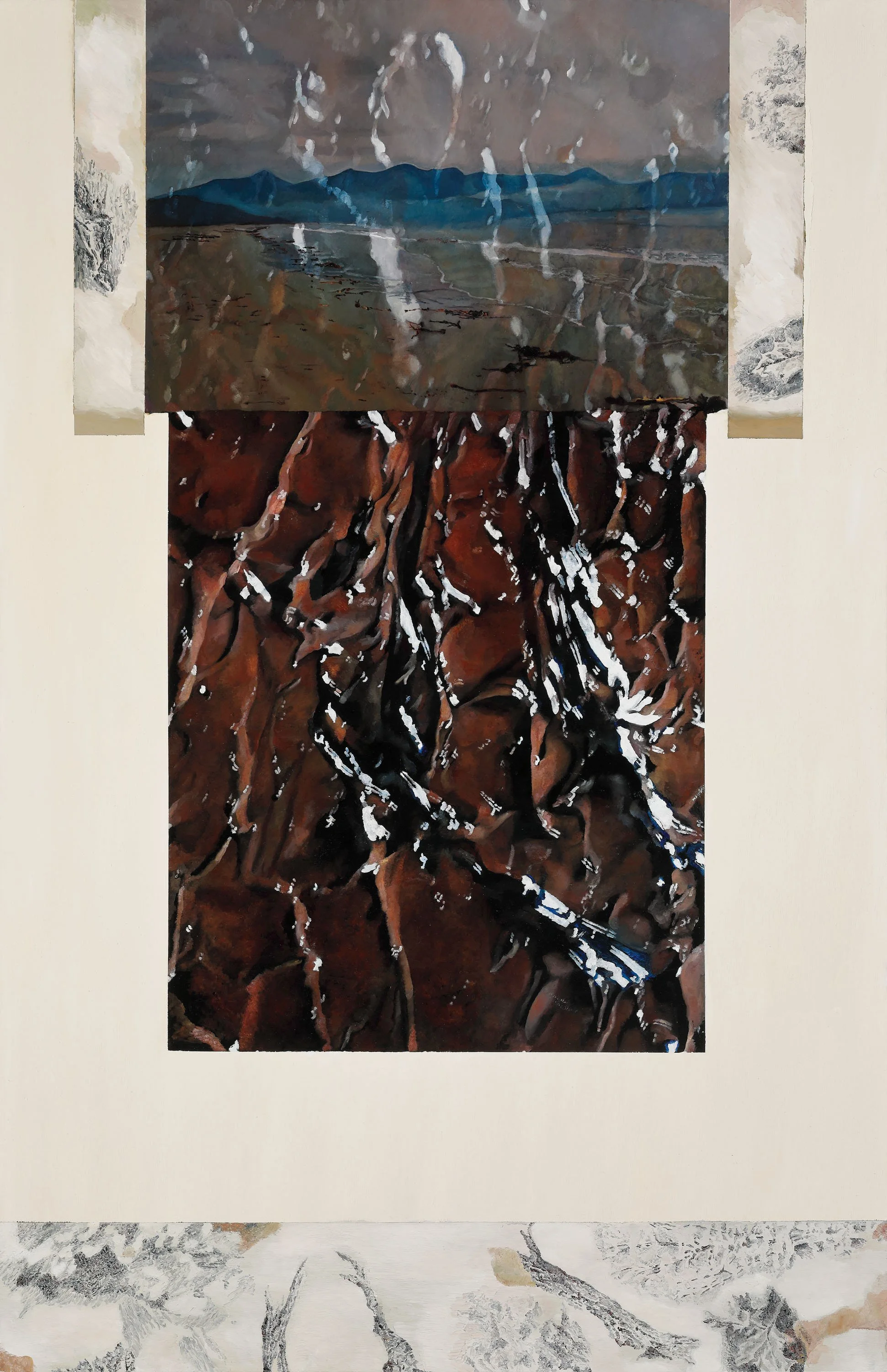 "Wegstück",  119 x 77 cm, Öl auf Holz, 2022