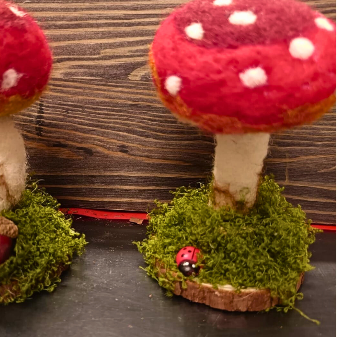 Needle Felting Mushroom Workshop