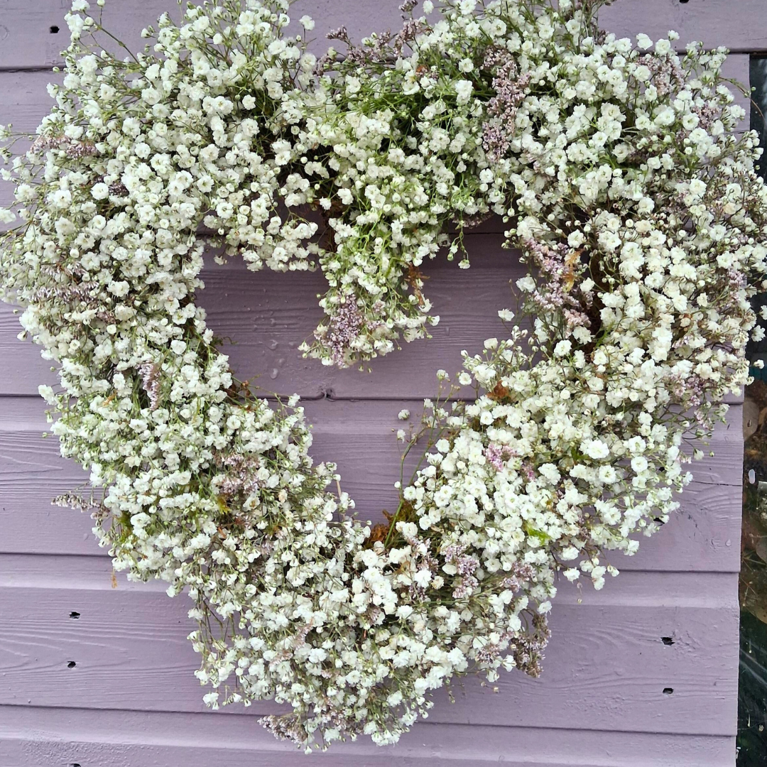 Wreath workshop - Heart shaped floral Spring wreath