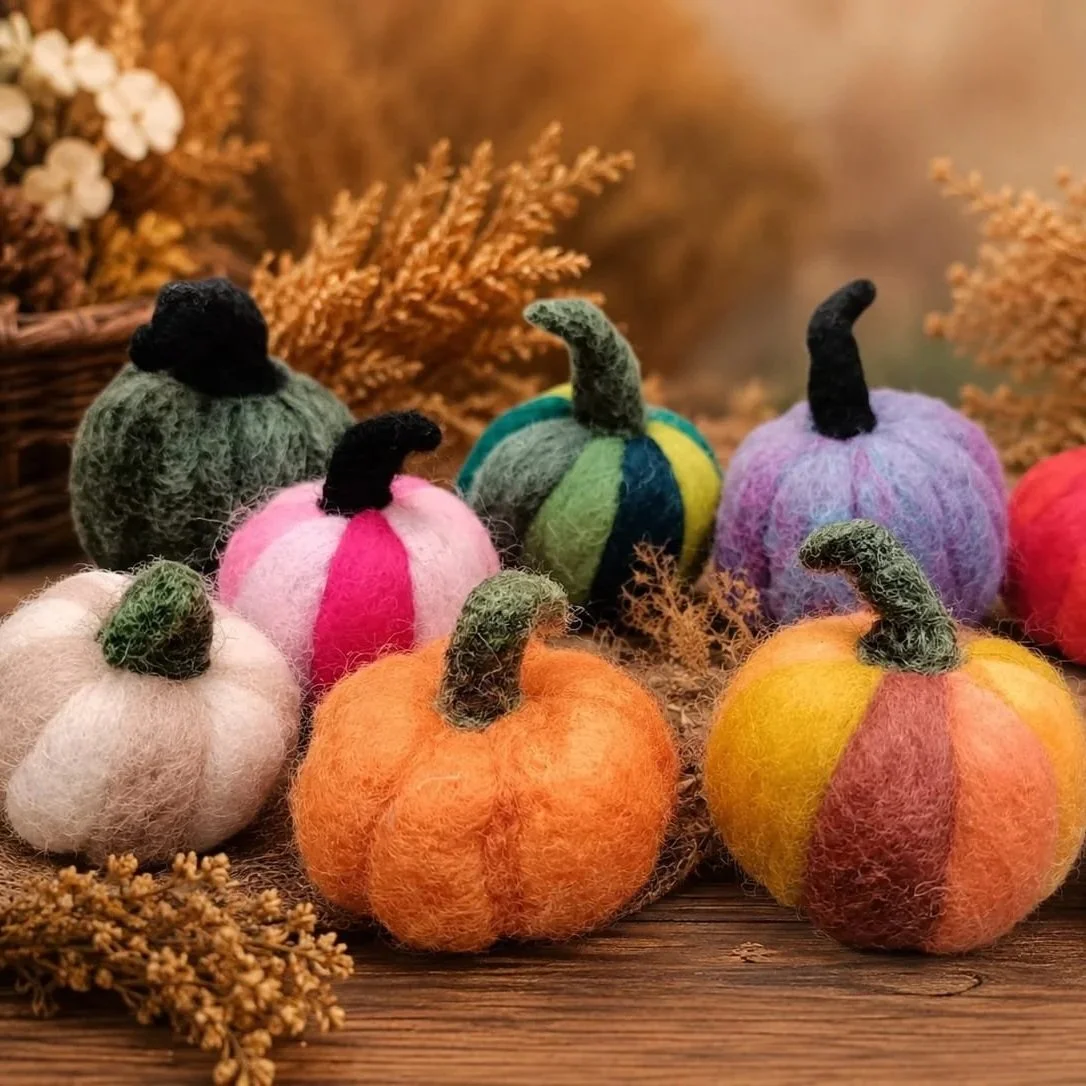 Autumn Needle Felting Day - Pumpkins &amp; Ghosts