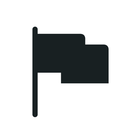 Ein schwarzes Ordnersymbol auf schwarzem Hintergrund.