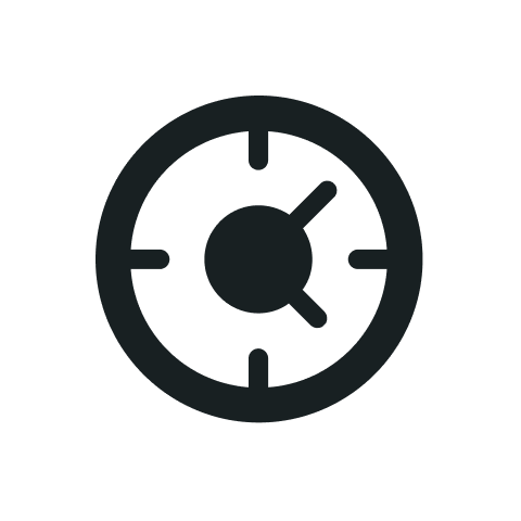 Uhr-Symbol, das die Zeit oder Pünktlichkeit darstellt.