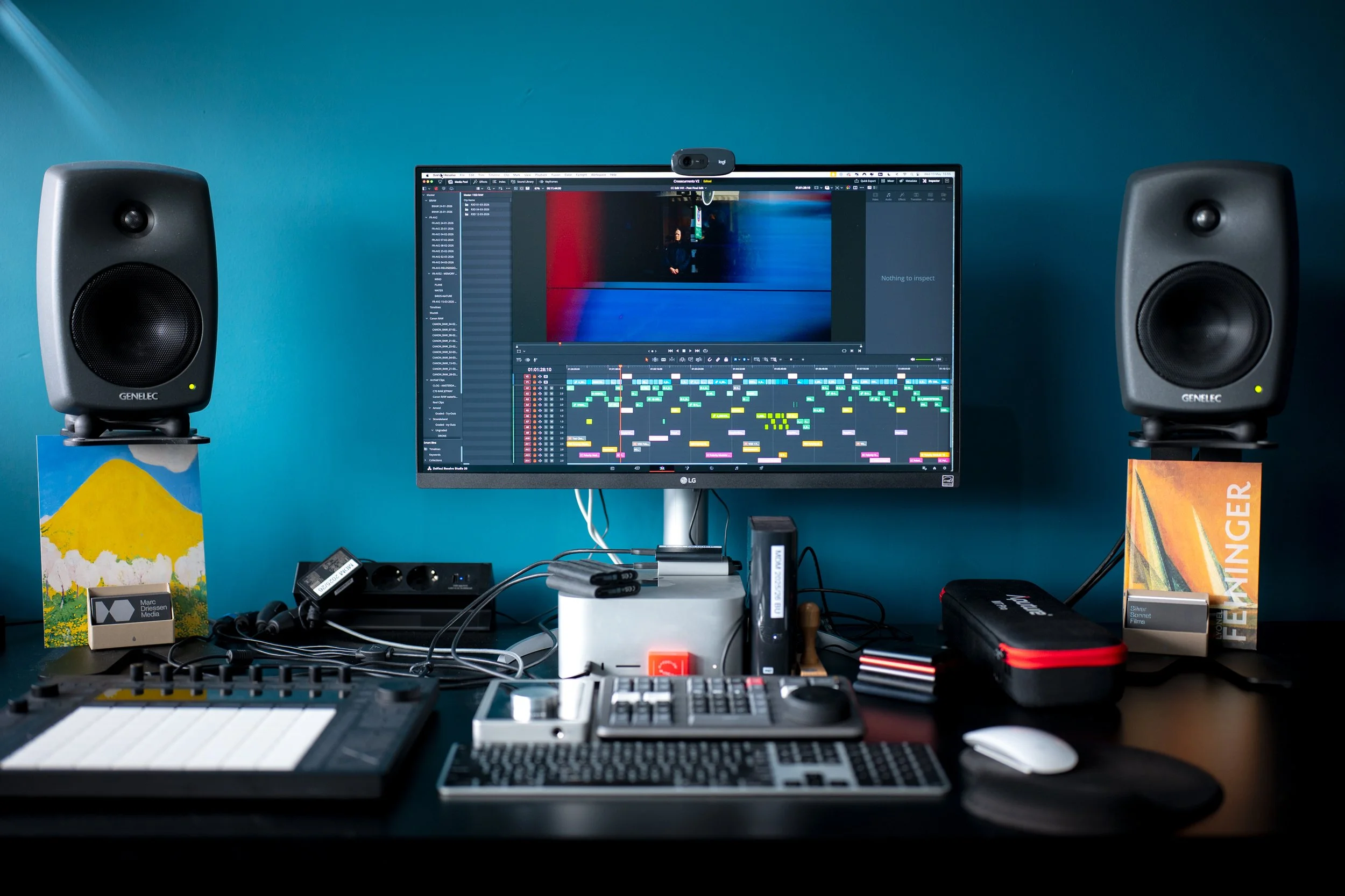 Marc Driessen Films - video editing workstation at Davinci Creatieve Ruimtes in Amsterdam