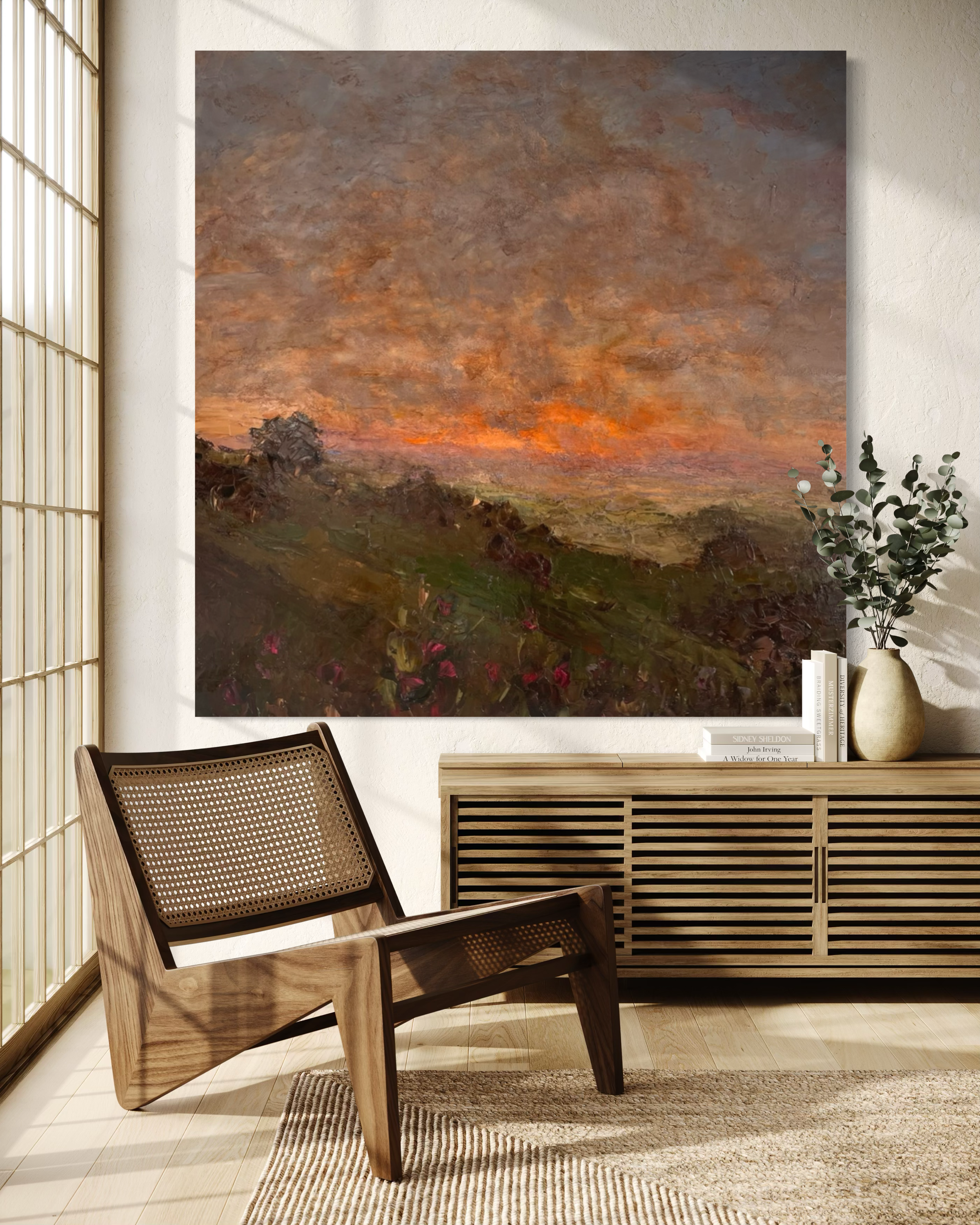 Dusk Sussex landscape