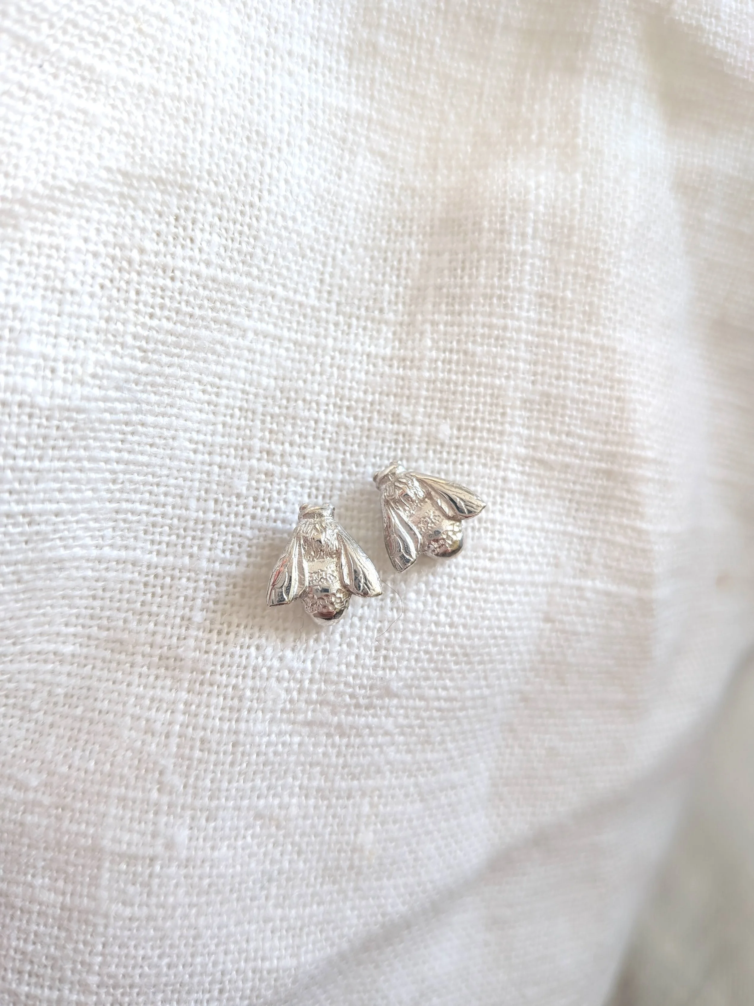 Bee Stud Earrings - Silver.jpg
