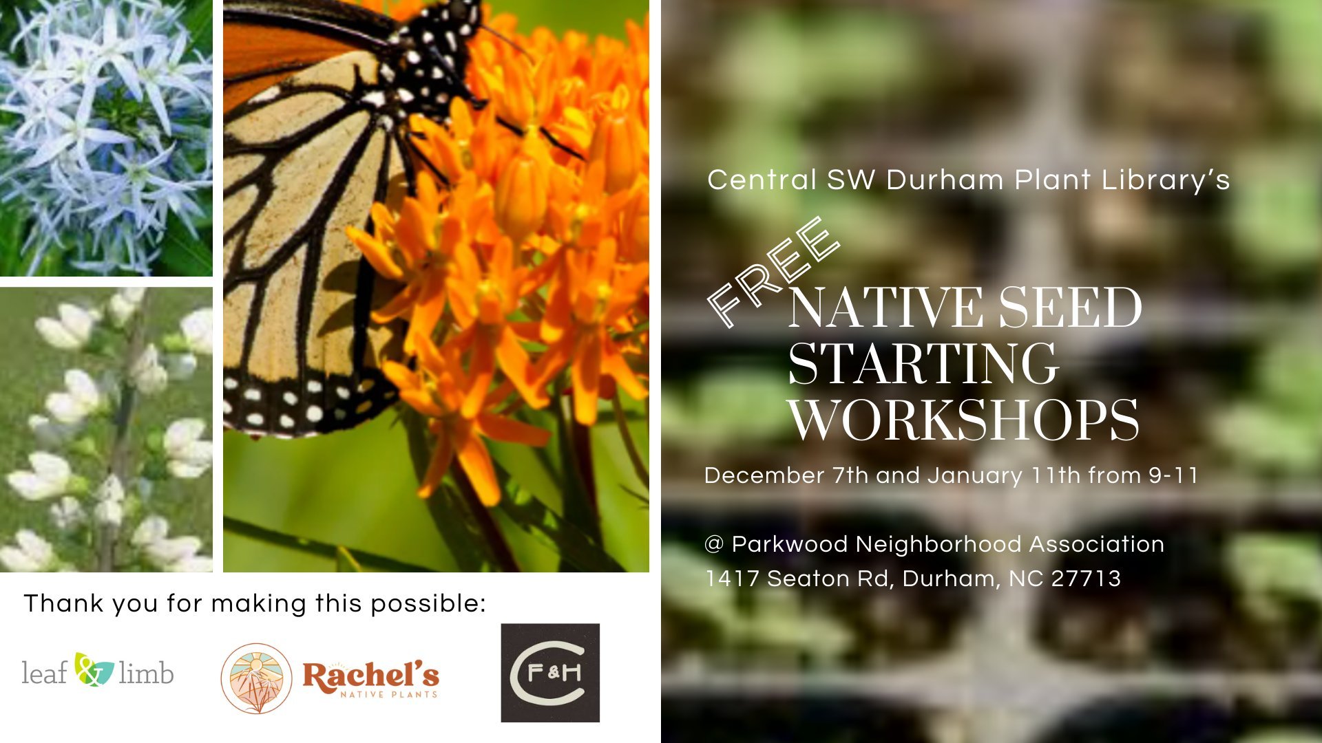 Native Seed Starting Workshop
