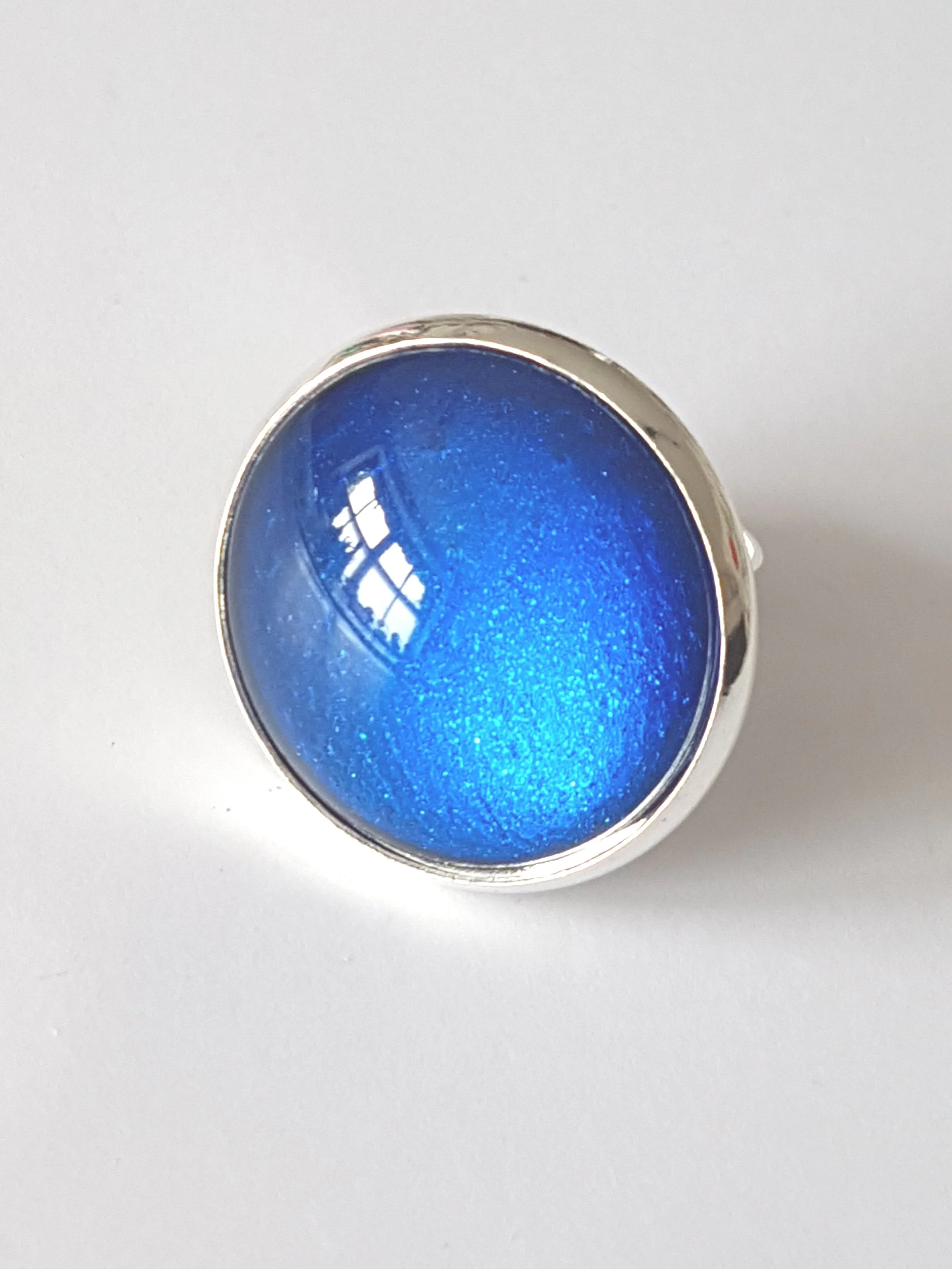 Bague cabochon bleu océan FRC