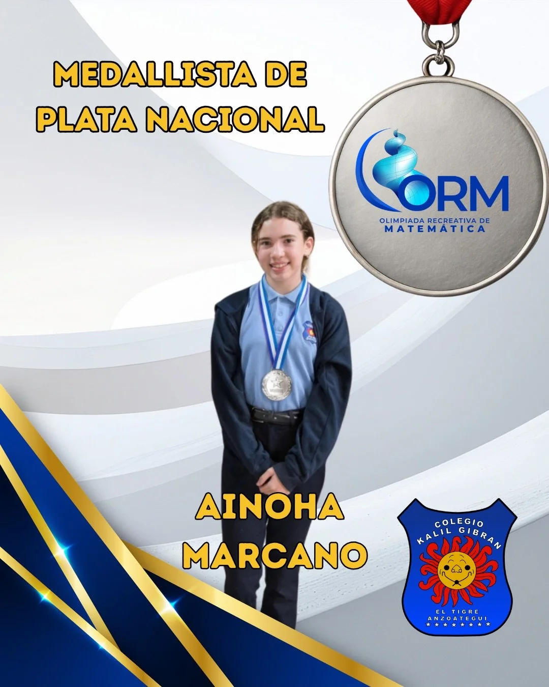 Orgullo total! 🌟🥈🥉

Nuestros talentosos estudiantes brillaron con luz propia en las Olimpiadas Recreativas de Matem&aacute;tica y Lengua nacionales celebradas en la ciudad de Caracas. ✨

Su esfuerzo, dedicaci&oacute;n y constante disciplina han da