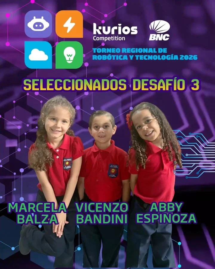 Rumbo al Torneo Regional de Rob&oacute;tica Kurios Competition #OrgulloKalil⚙️🎓
Con mucha alegr&iacute;a y orgullo institucional, felicitamos a nuestros estudiantes clasificados para la fase regional del Torneo de Rob&oacute;tica. 🦾✨
Este logro es 
