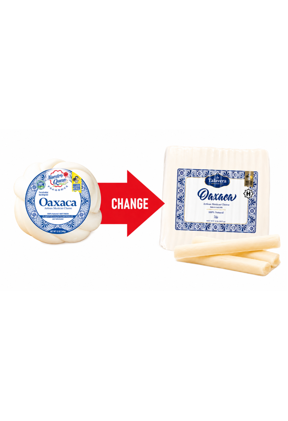 Nuestro Queso® Talavera Oaxaca Cheese