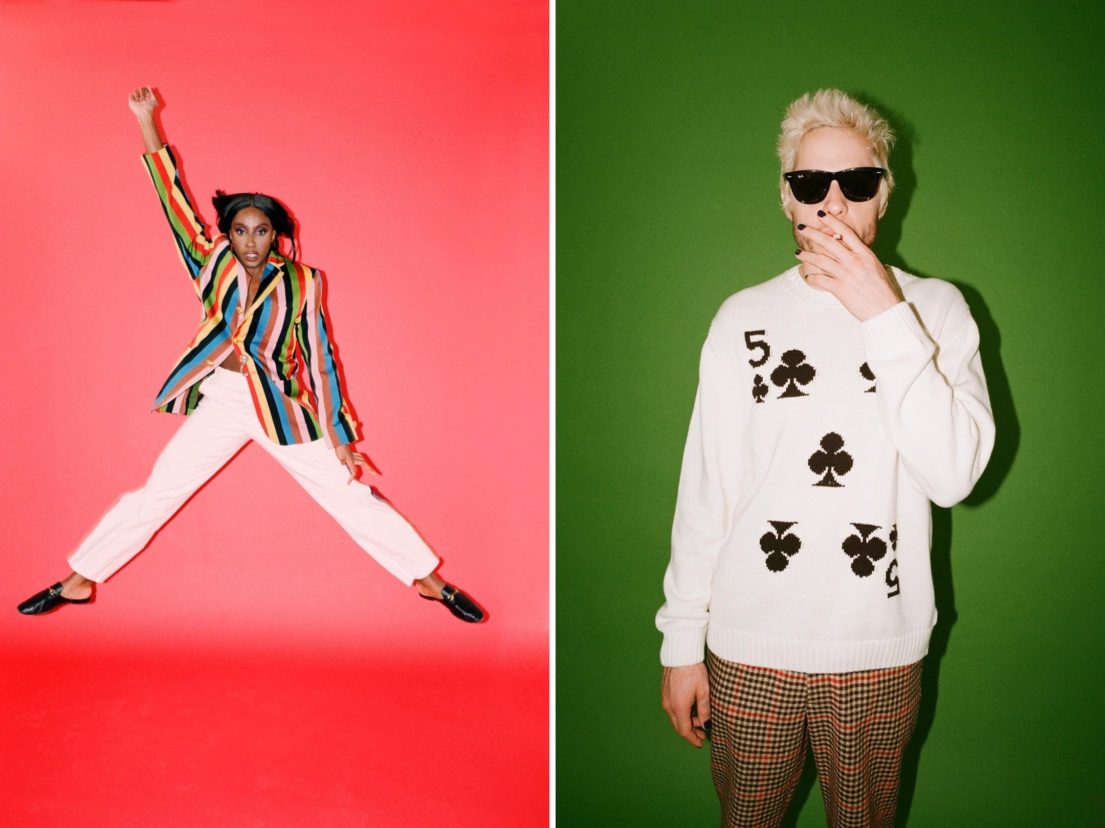 Pete Davidson and Ziwe Fumudoh for Rowing Blazers