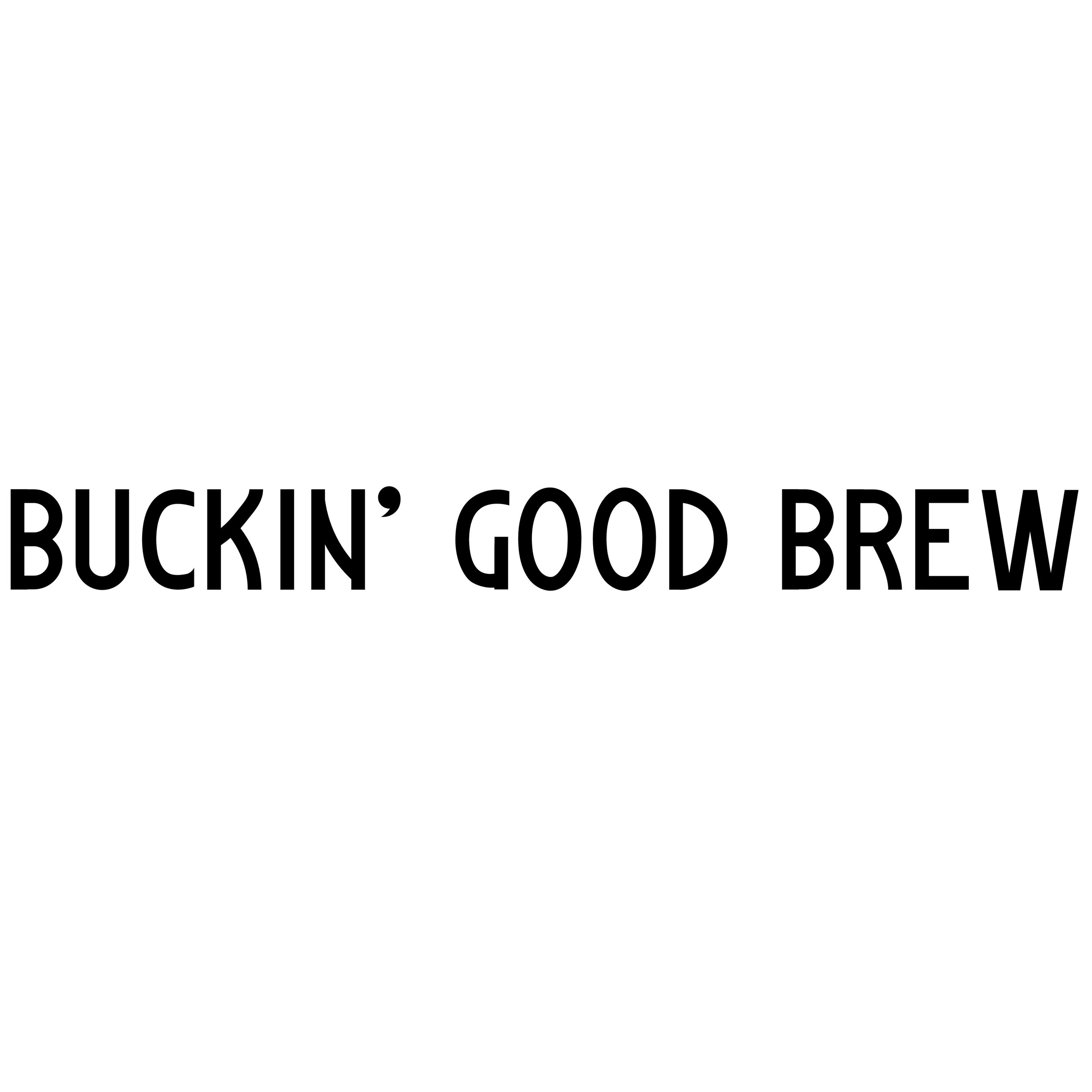 "Buckin' Good Brew" Sticker