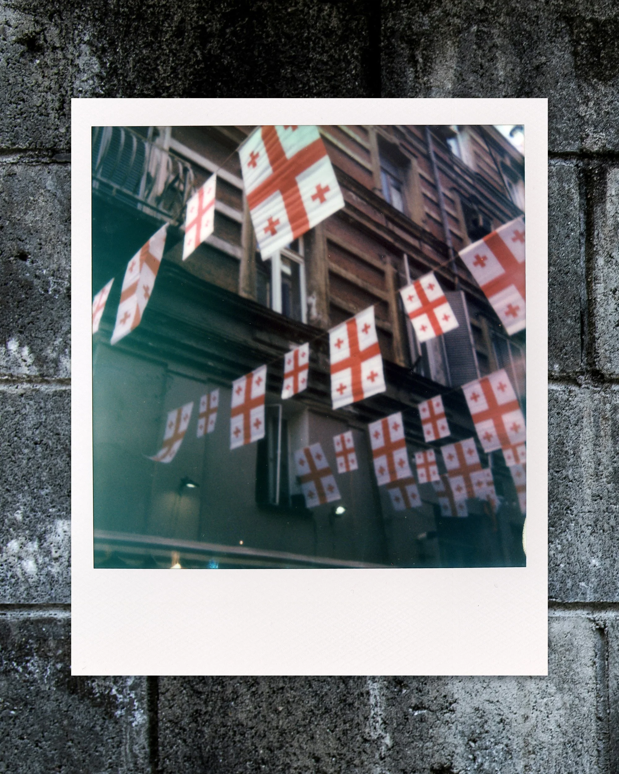 Tbilisi Georgia Flag Polaroid