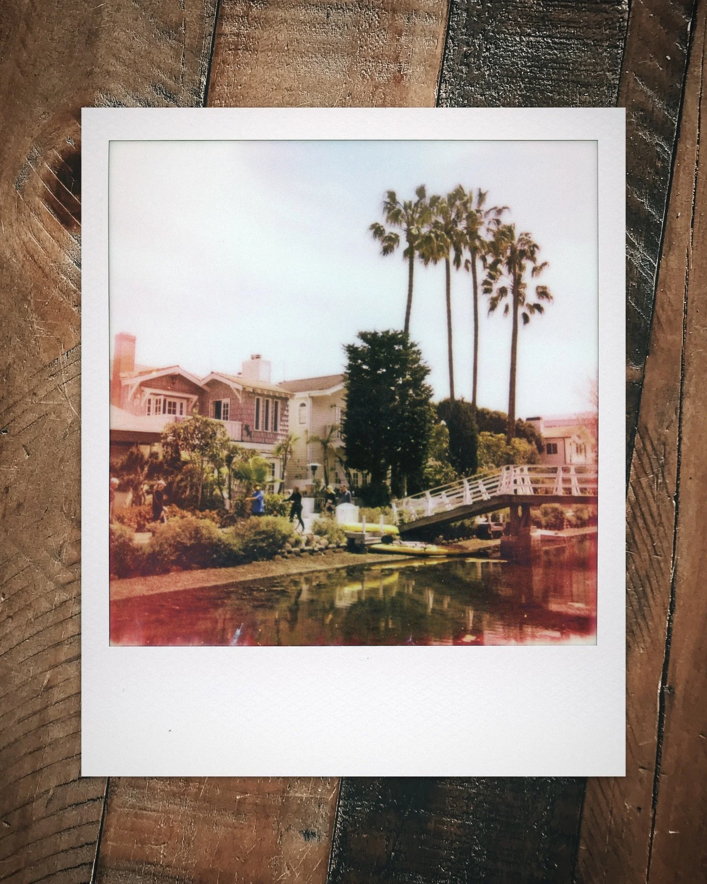 Venice Canals Los Angeles California Polaroid