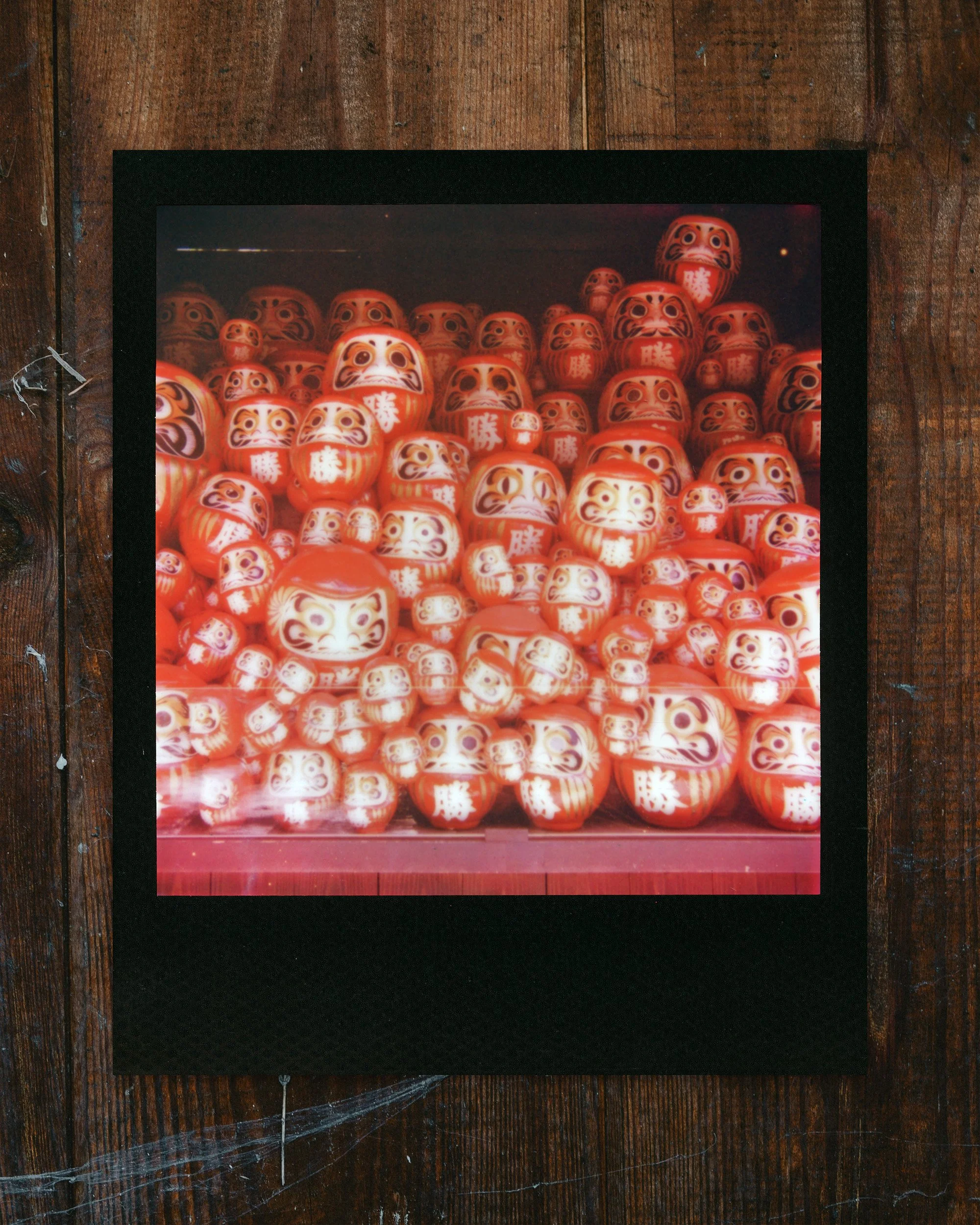 Daruma Katsuoji Temple Polaroid Japan