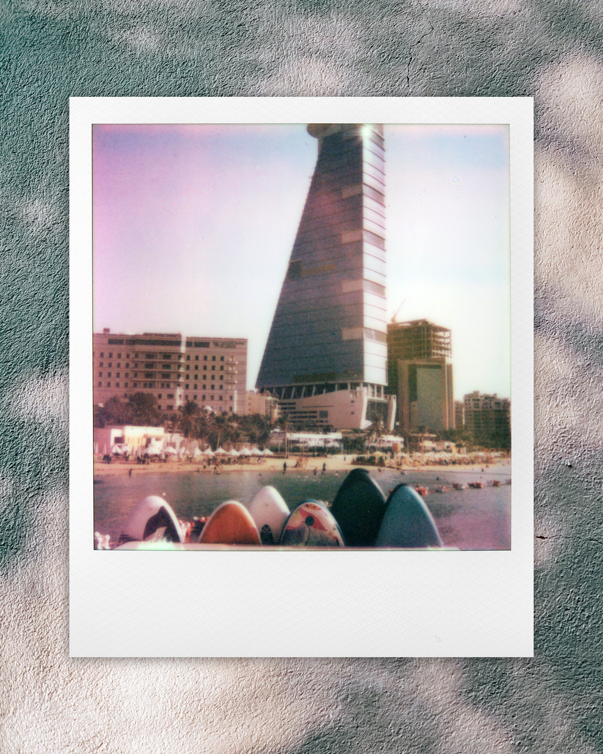 Jeddah Corniche Saudi Arabia Polaroid