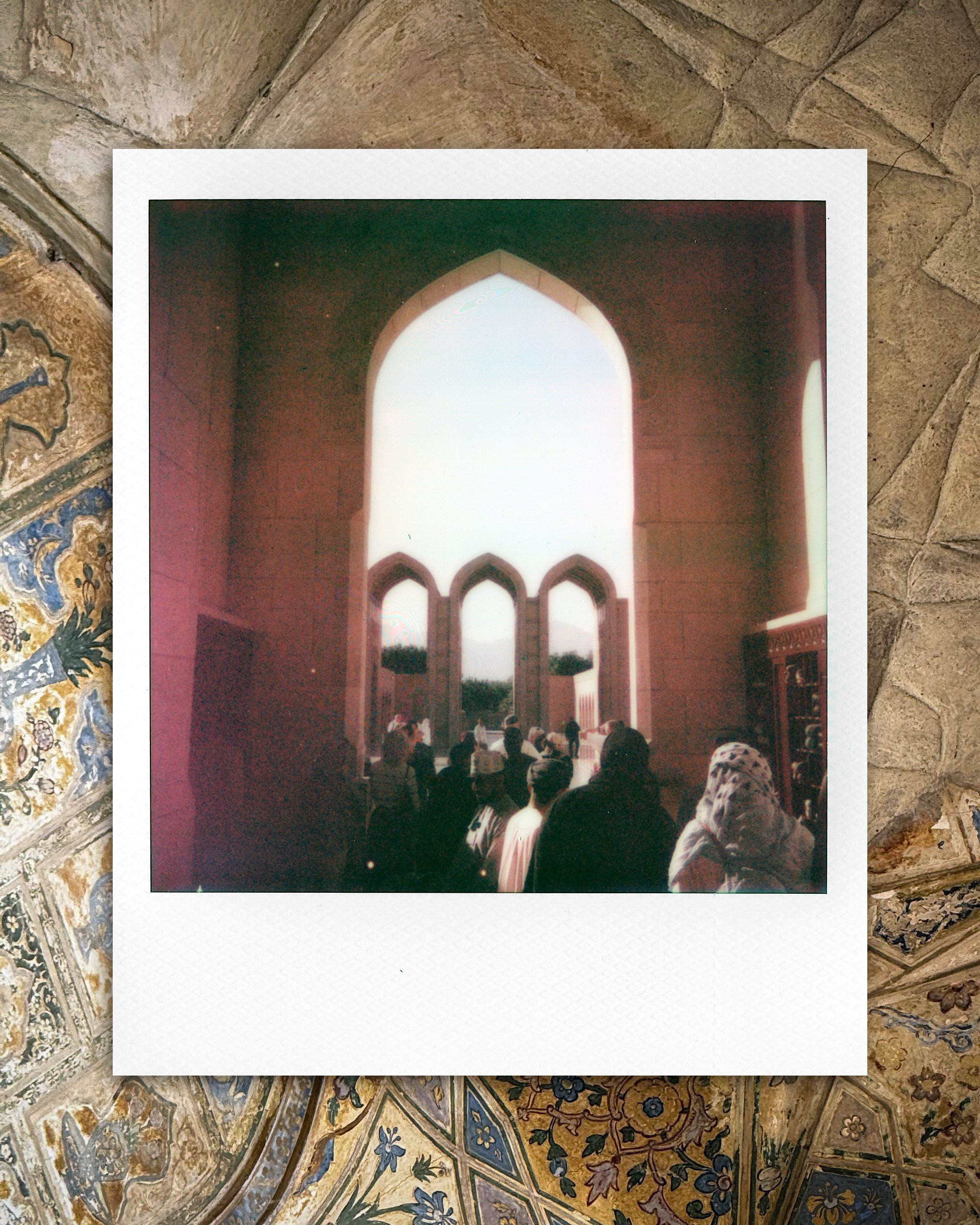 Sultan Qaboos Grand Mosque Muscat Oman Polaroid