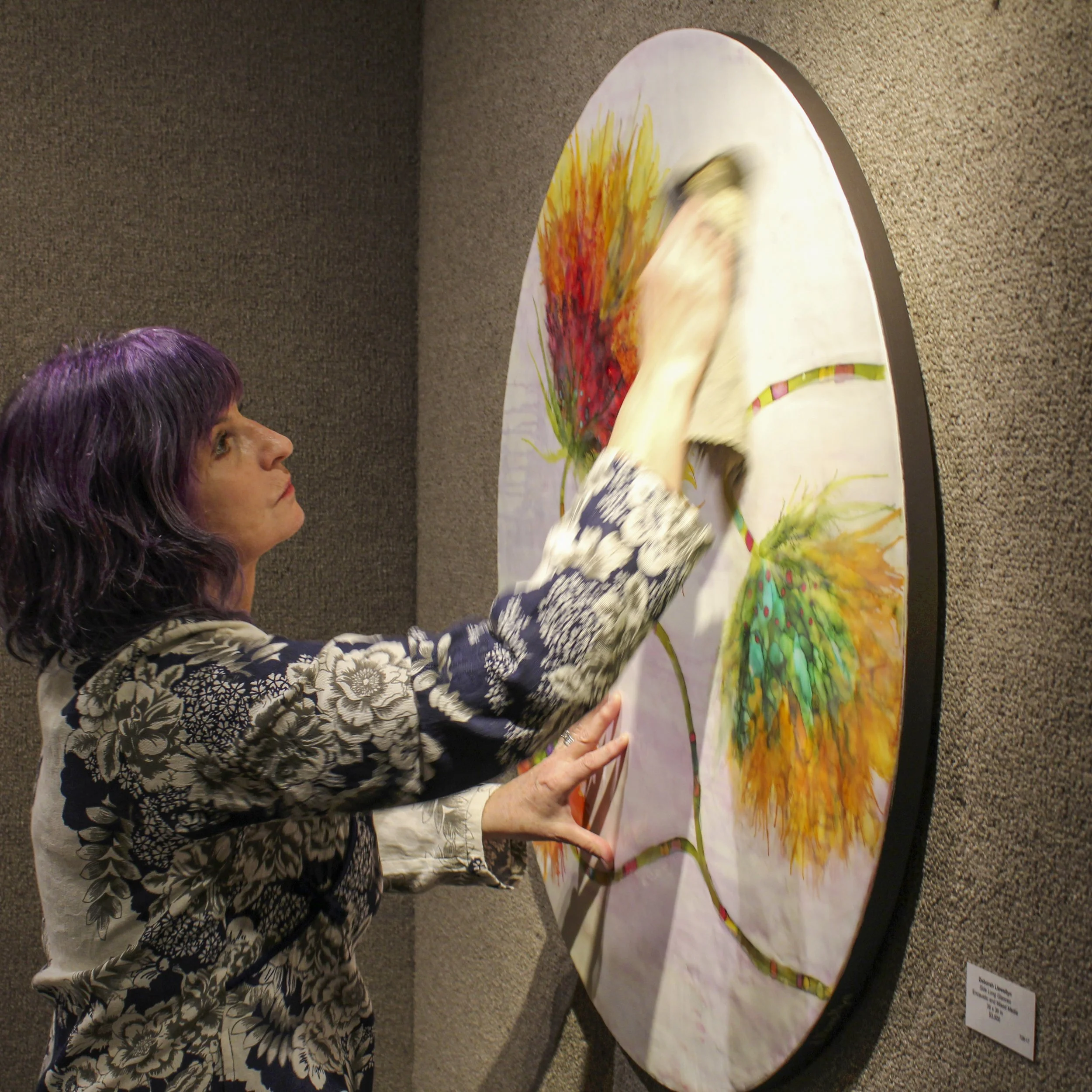 Prepping for an exhibition at River Gallery in Chattanooga, TN