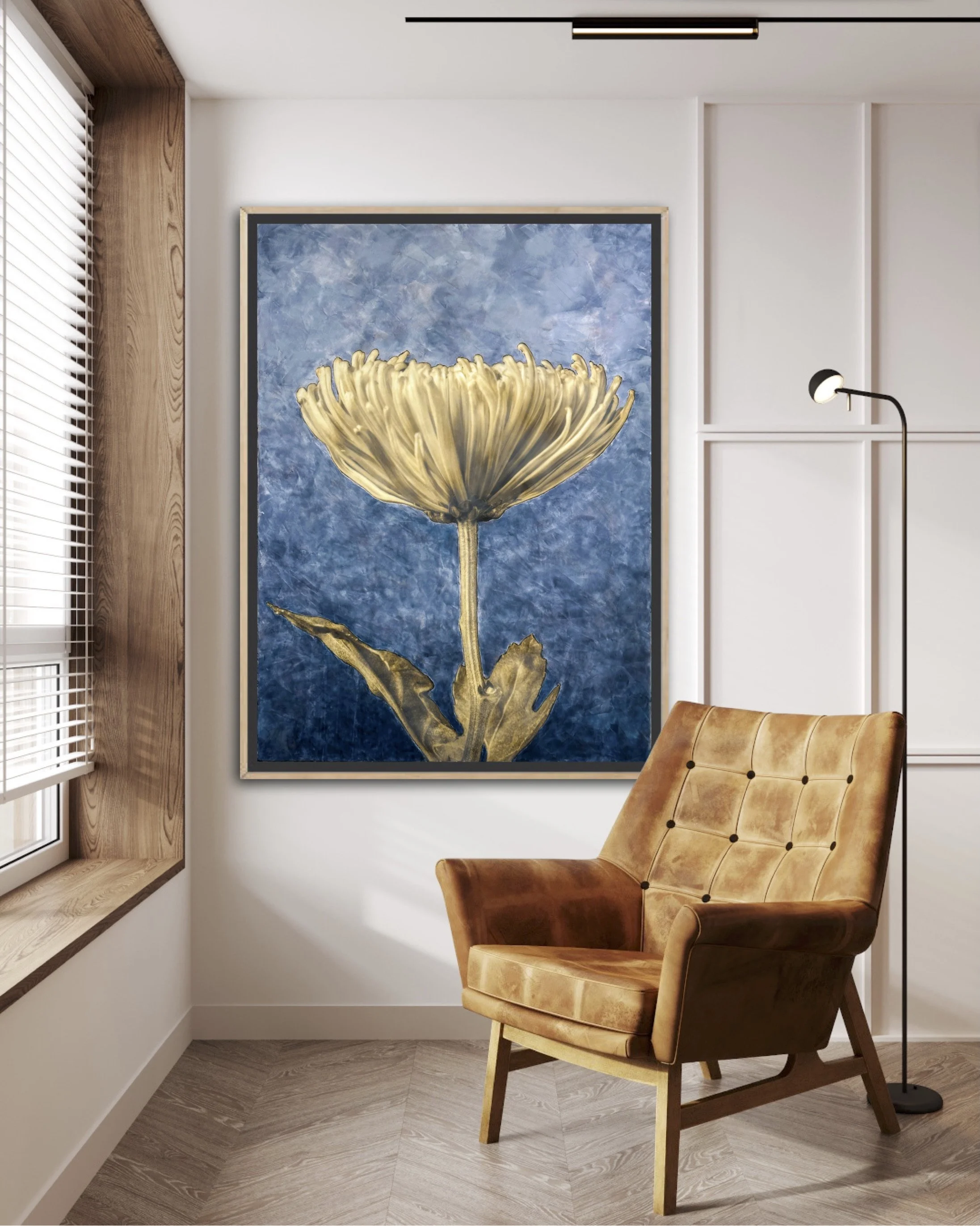 Moonstruck 48" x 36" Photo Encaustic on wood panel    Commissioned Piece