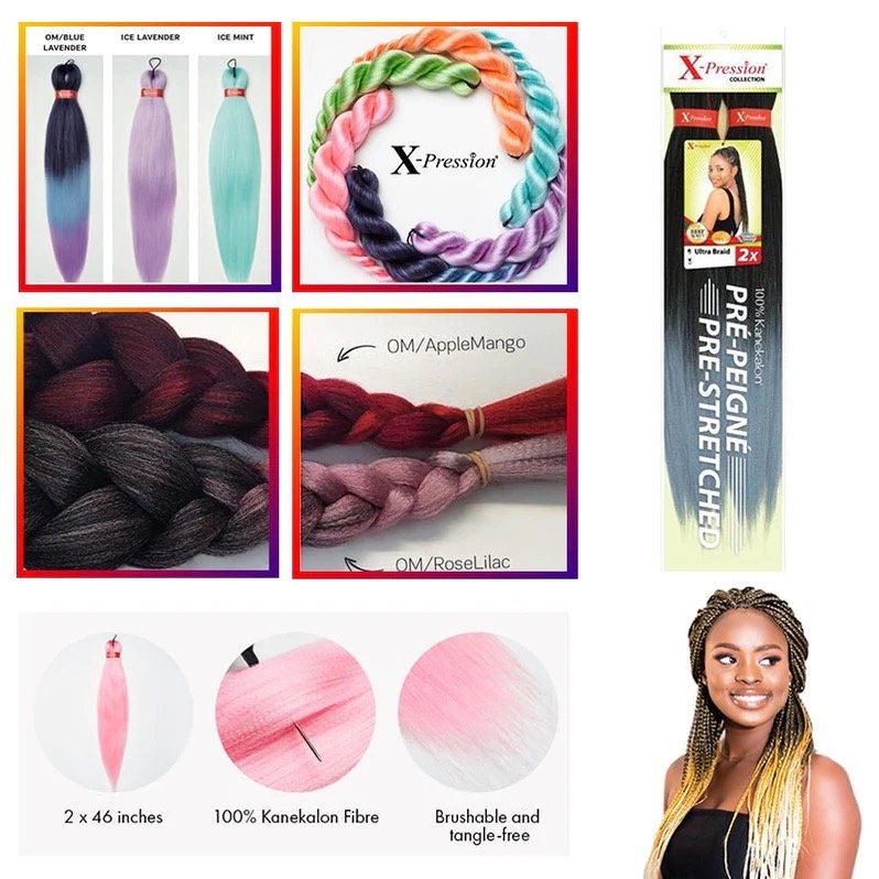 Pre-Stretched Technology, Natural-Looking Braids, Lightweight Extension, Time-Saving, Pre-Layered Ends, Low Maintenance, Soft and Comfortable, Durable Material, Heat-Resistant, For All Hair Types