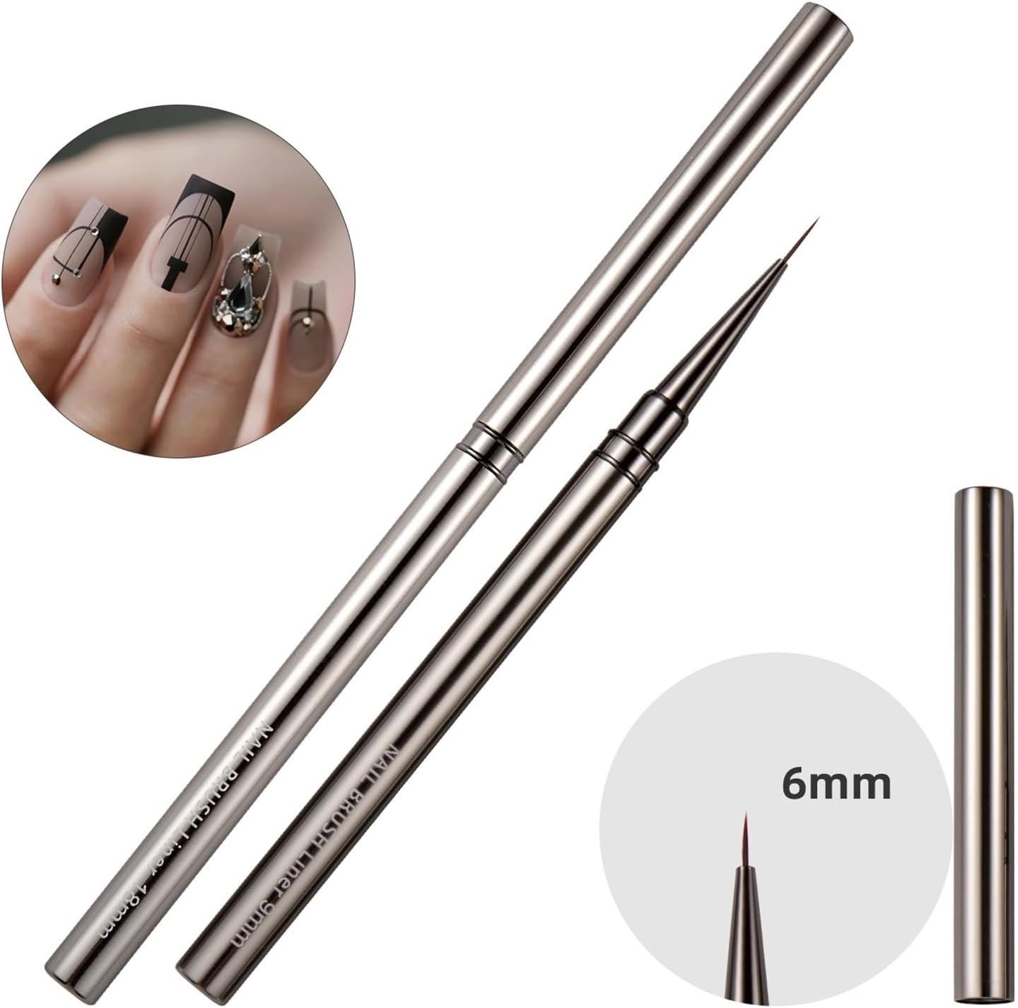 Nail Liner Brush Convenient Nail Design UV Gel Application Nail Pen