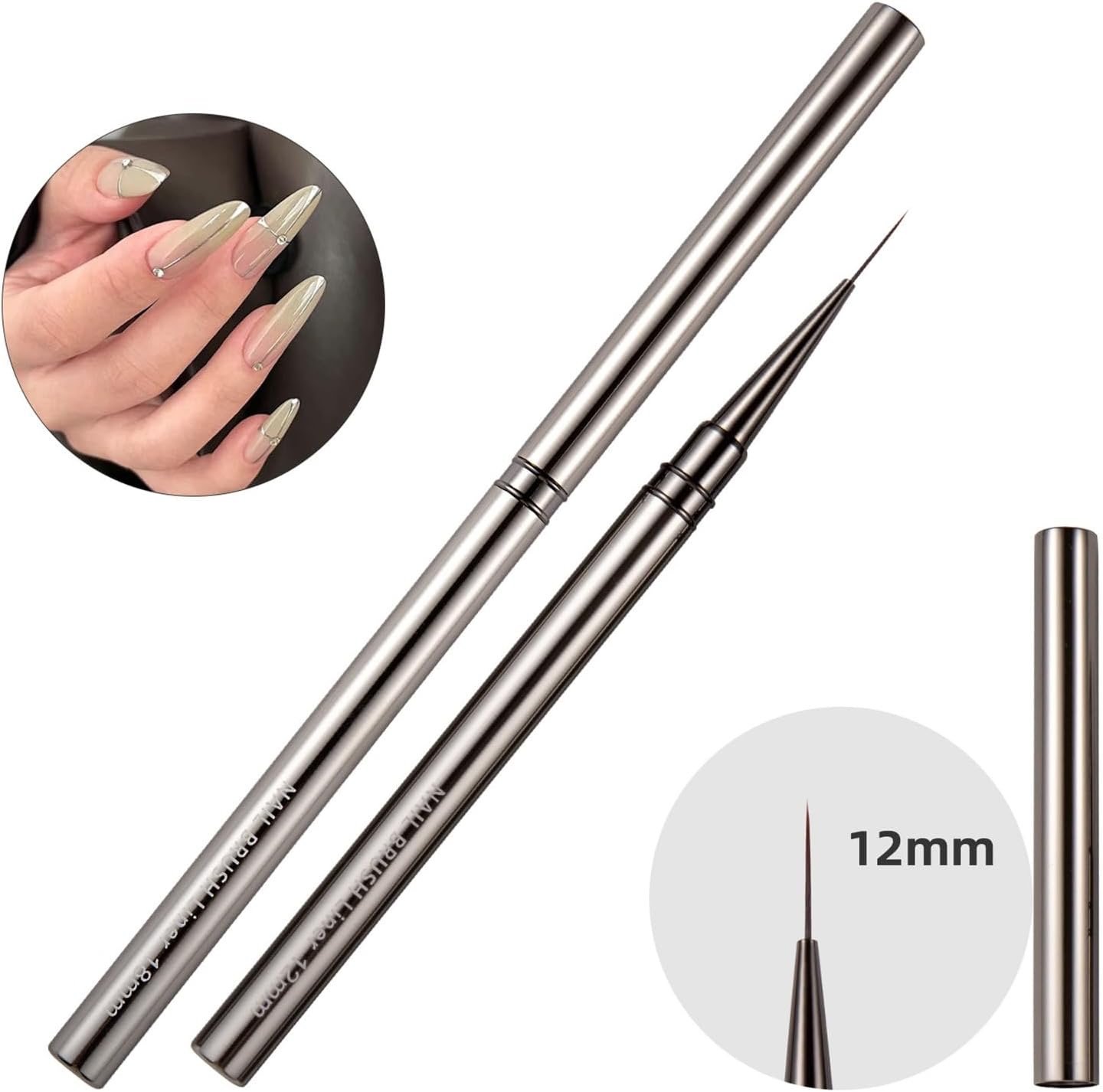 Nail Liner Brush Convenient Nail Design UV Gel Application Nail Pen