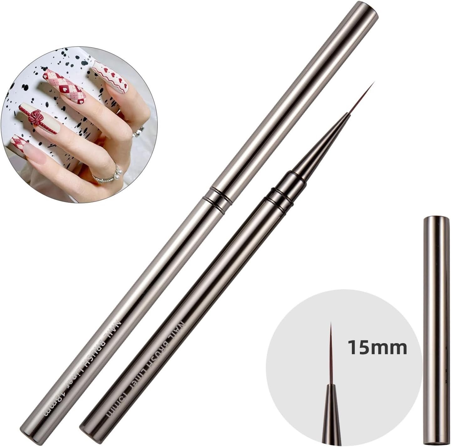 Nail Liner Brush Convenient Nail Design UV Gel Application Nail Pen