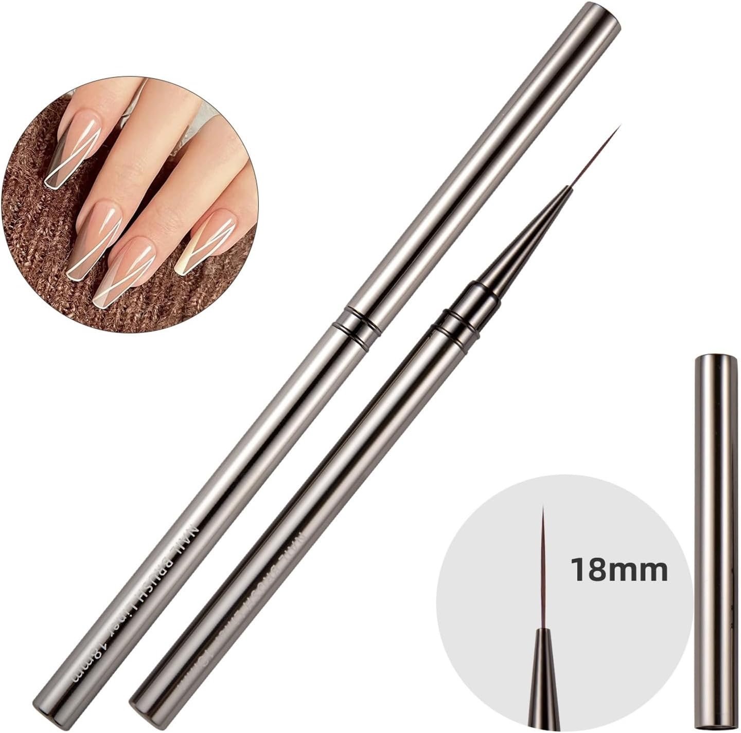 Nail Liner Brush Convenient Nail Design UV Gel Application Nail Pen