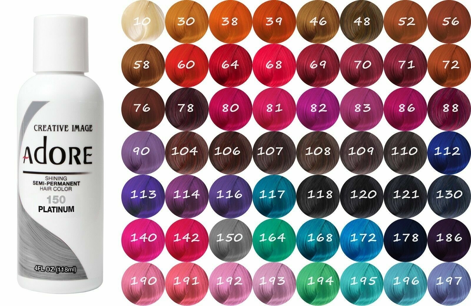 Adore Semi Permanent Hair Dye Colour | All Shades