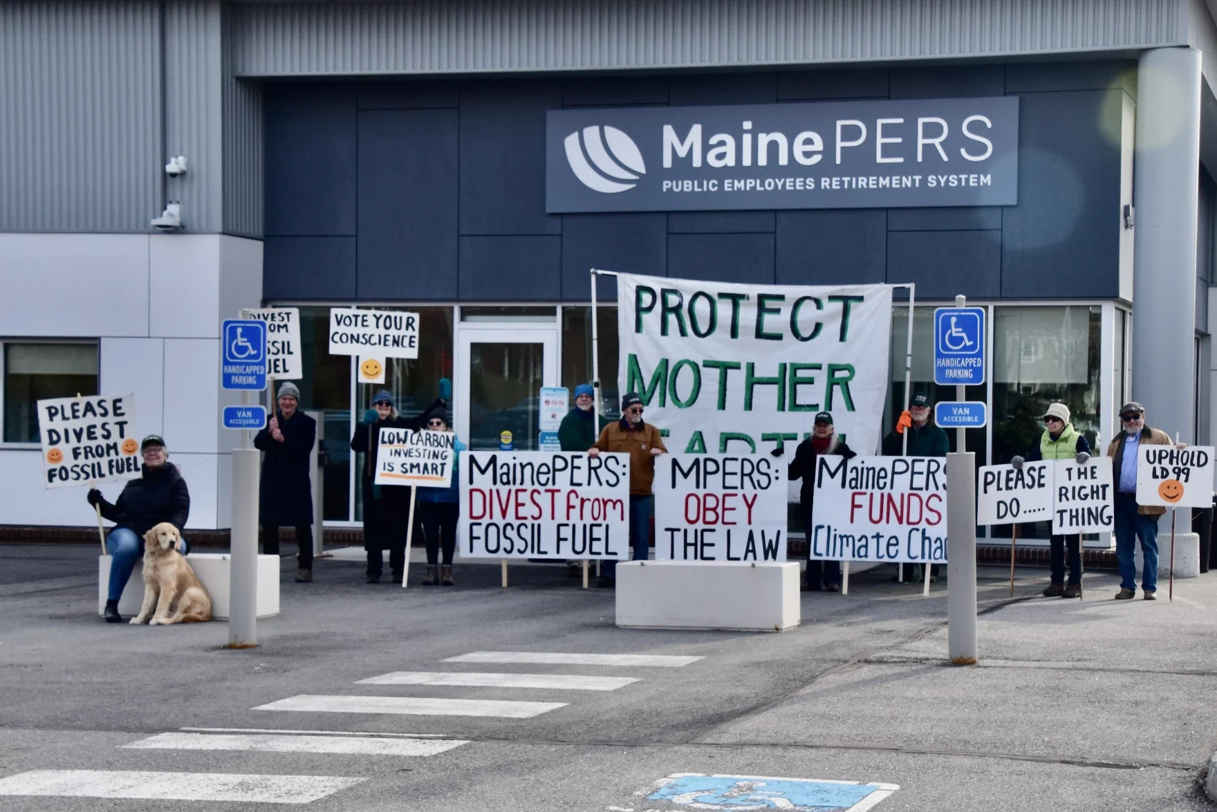Climate activists calls for faster divestment from fossil fuels by Maine's retirement system