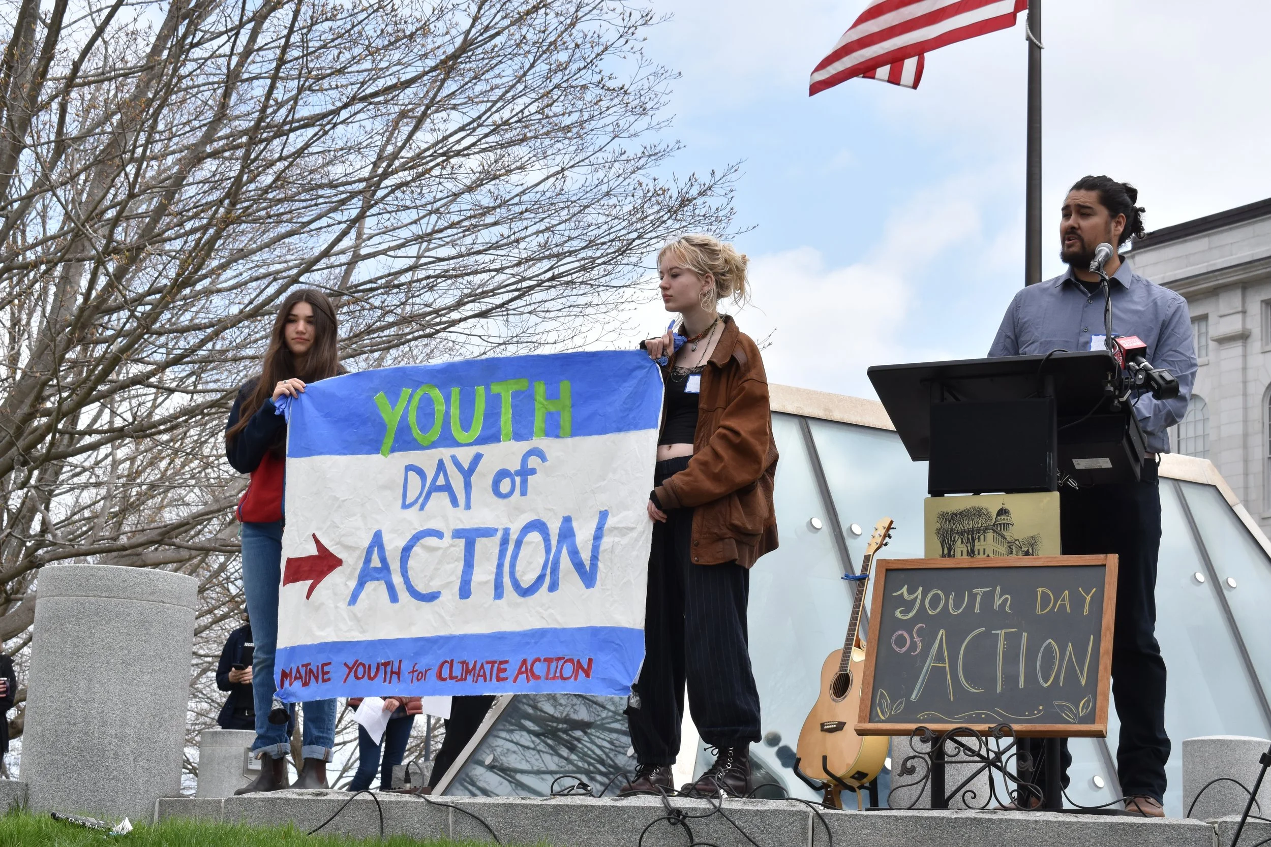 Maine youth climate change activists descend on state capitol to push agenda