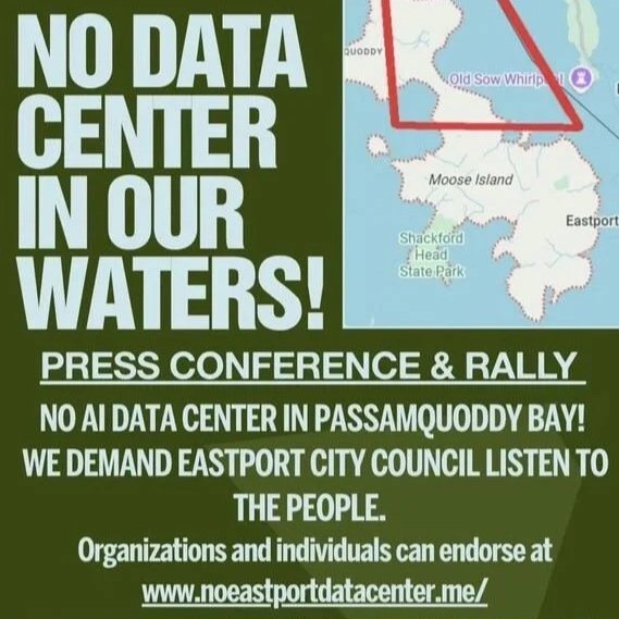 Rally: No Data Center in Our Waters!