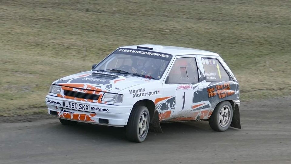 🚗💨 The Rallying calendar has started for 2024 with the new event North Road Garage Toyota Showground Stages in Builth Wells with a few Epynt members competing ...

🏁 Car 1: Sam Davies in his Vauxhall Nova with Rhys Edwards navigating, winning Clas