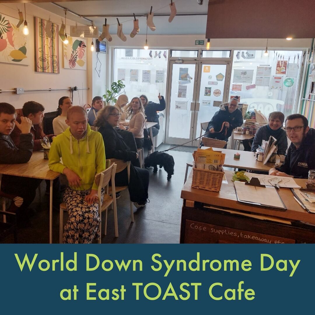 ☀️ We had a wonderful time at @easttoastcafe on 21st March celebrating World Down Syndrome Awareness Day. 

☺️ We were joined by some of our regular customers plus groups from Oak Grove College @oakgrovecollegearts. 

👌🏻 All were invited to add des