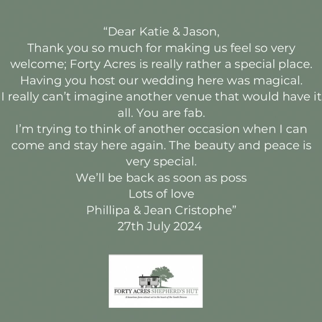 What a special day hosting this FABULOUS #wedding ❤️ so thrilled to have been part of this big day! #events #shepherdshut #boutiquestay #uniquestay #airbnb #superhost #keepingitlocal
