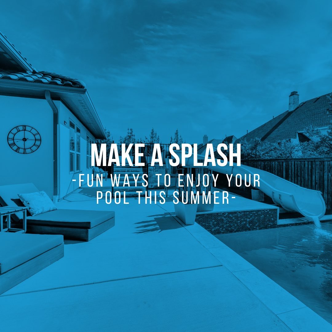 Make A Splash 🌊
Fun Ways To Enjoy Your Pool This Summer ✨

Want to enjoy these fun activities in your own backyard this summer? Contact us today at (972) 423-7178 or send us a message to get started on your free quote! 📞

For more articles like thi