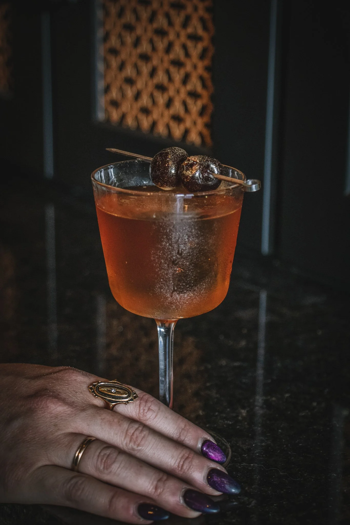 Dark Arts Minton Manhattan Cocktail