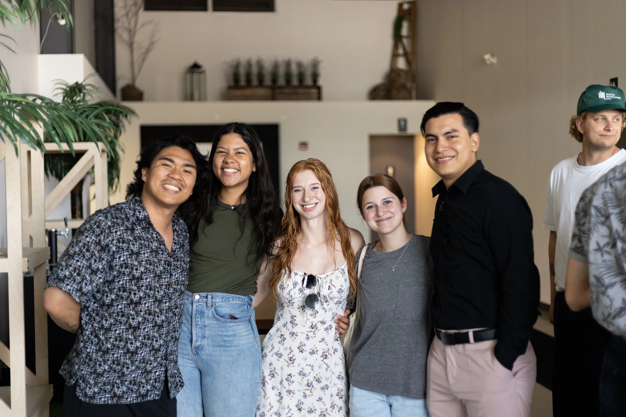 Young adults in a group at church