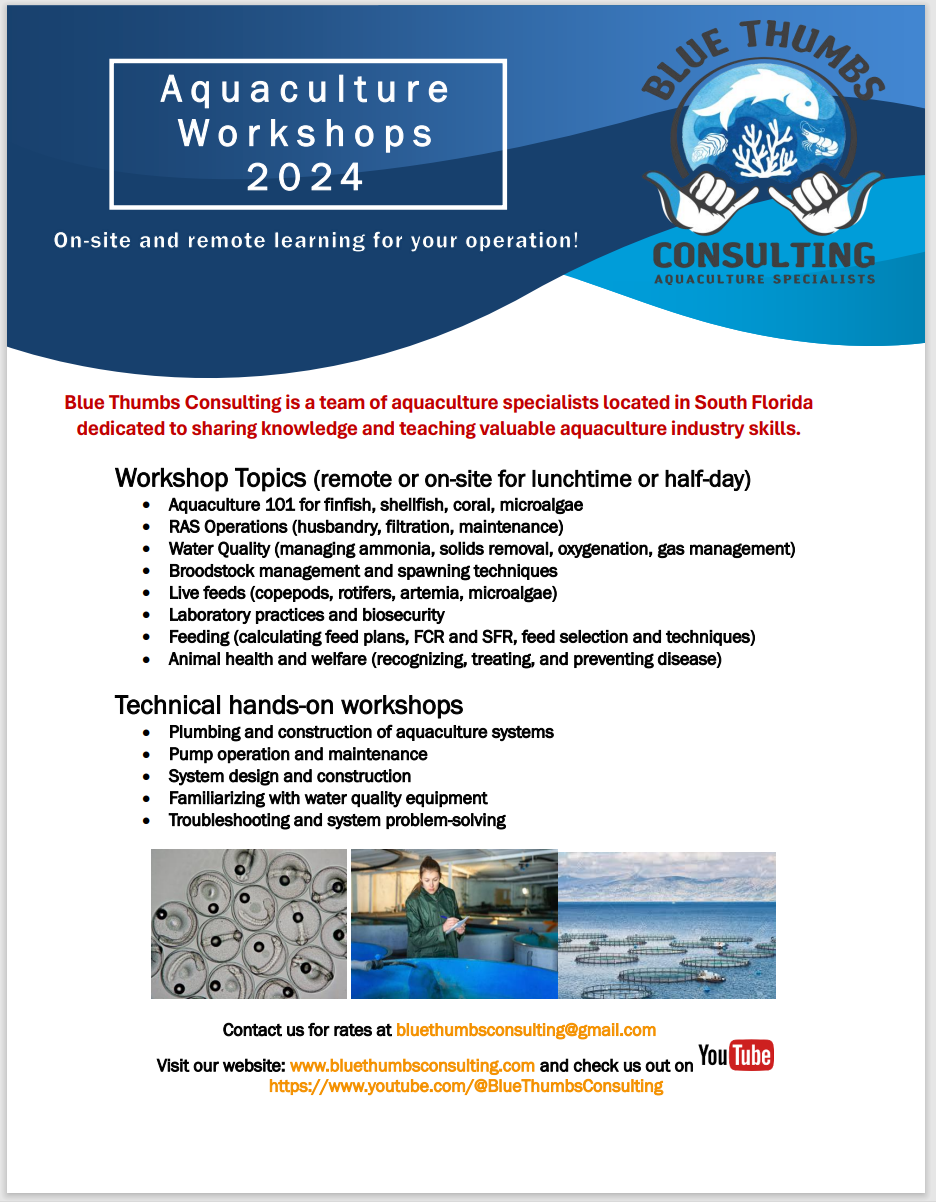 Image showcasing Aquaculture Consulting Services — Blue Thumbs Consulting