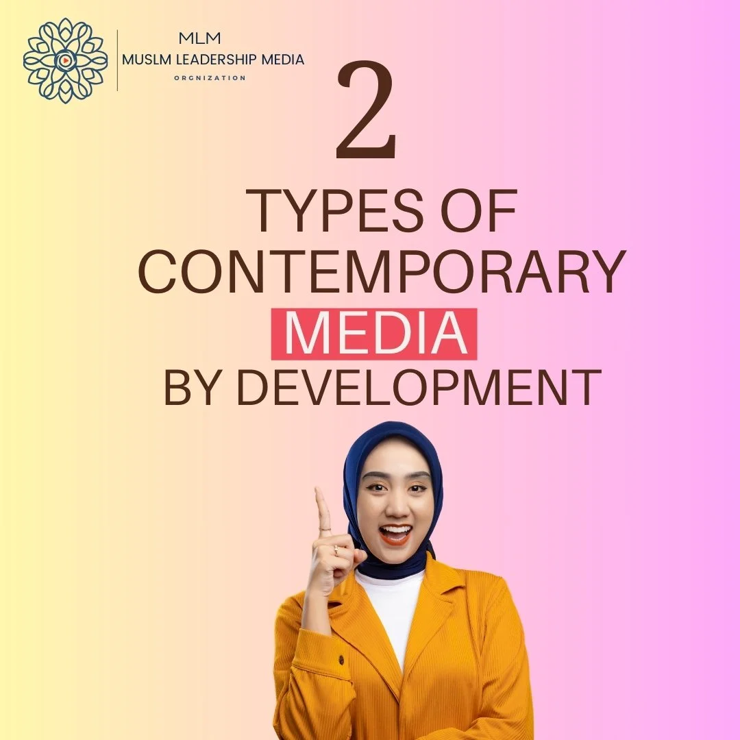 🌐 Did you know about the different types of contemporary media? 📰📱

Swipe right to learn more...

#ContemporaryMedia #MediaEvolution #TraditionalMedia #DigitalMedia #SocialMedia #Journalism #MuslimLeadership #MLM #StayInformed #InstaEducation