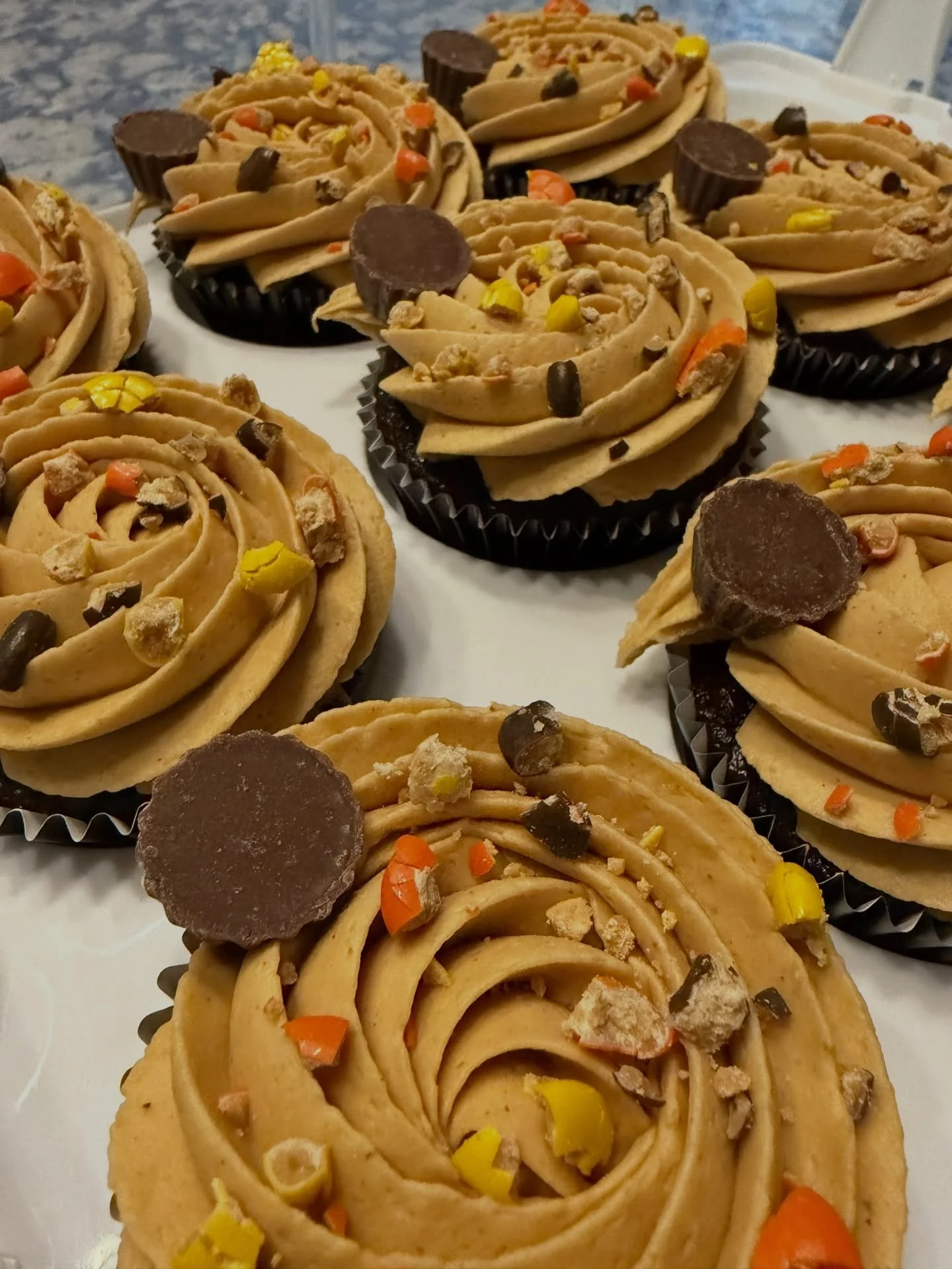 Illinois weather may be inconsistent and confusing, but - rain or shine - our peanut butter chocolate cupcakes are always here for you! 🥜🍫
#sweetgscupcakes #cupcakes #dessert #aurora #illinois