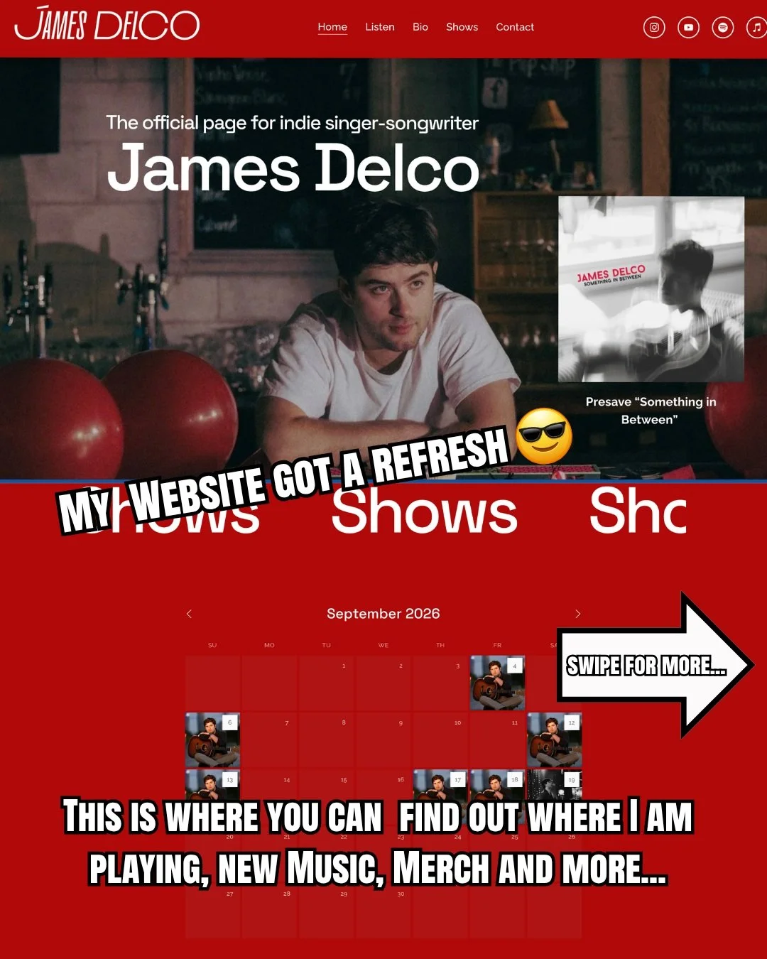 I always get asked when I am playing next so I did something about it. 

Check out the website and join the mailing list for a monthly update on where I am playing, and future news on music, merch, and more. 
#charlotte #music #singersongwriter #indi