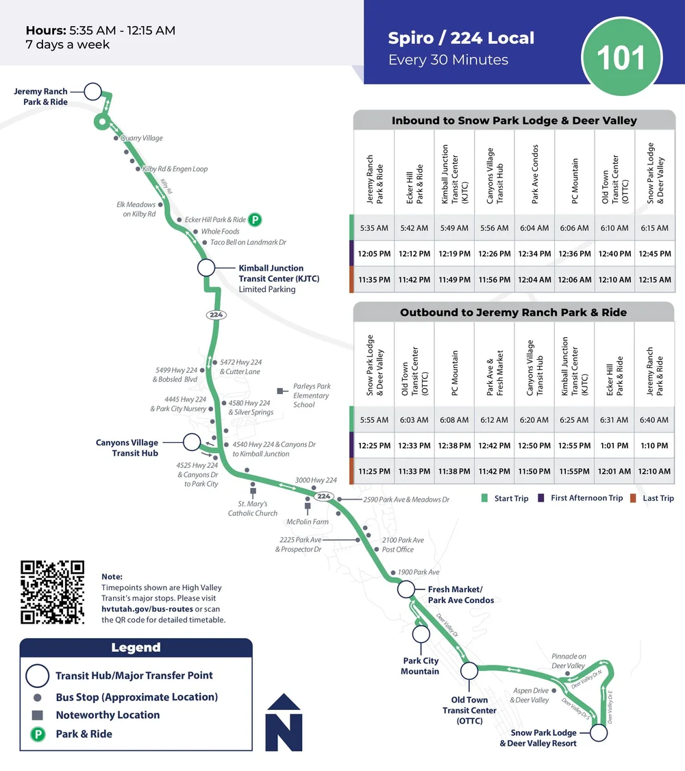 101 to Jeremy Ranch Bus Route — High Valley Transit | Free, Public ...