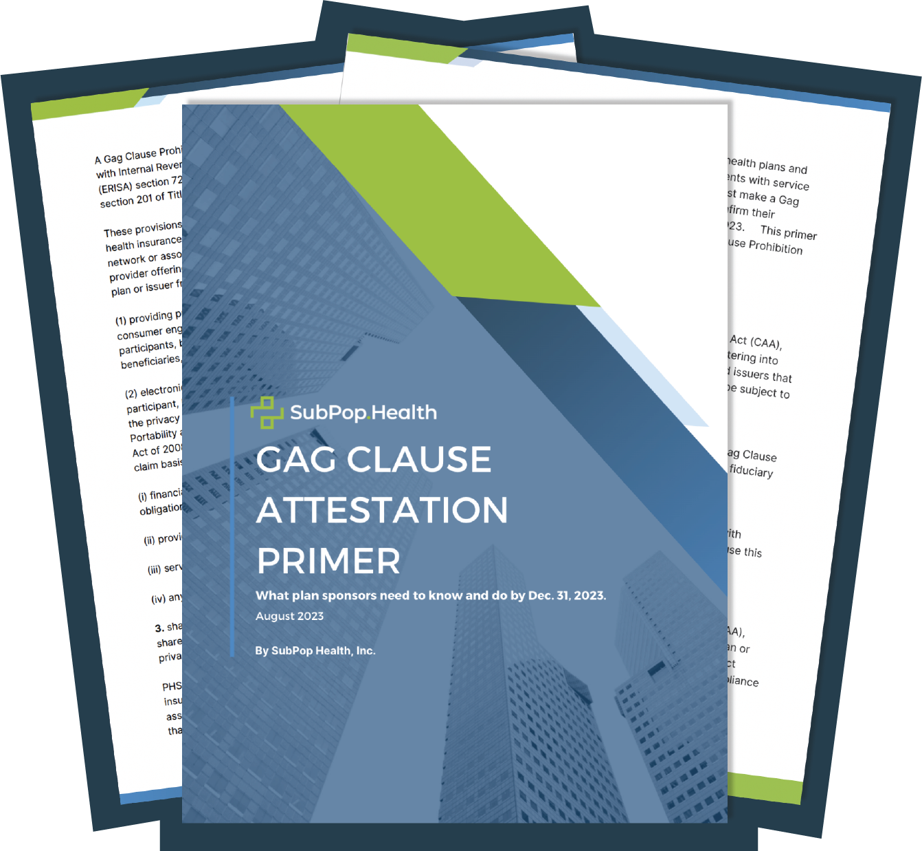Gag Clause Identification Reports — SubPop site